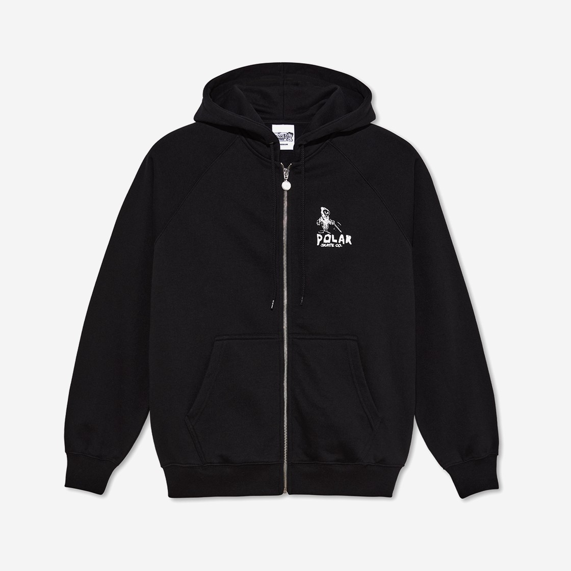 Polar Skate Co Default Zip Hoodie Reaper Black 상세 이미지 1