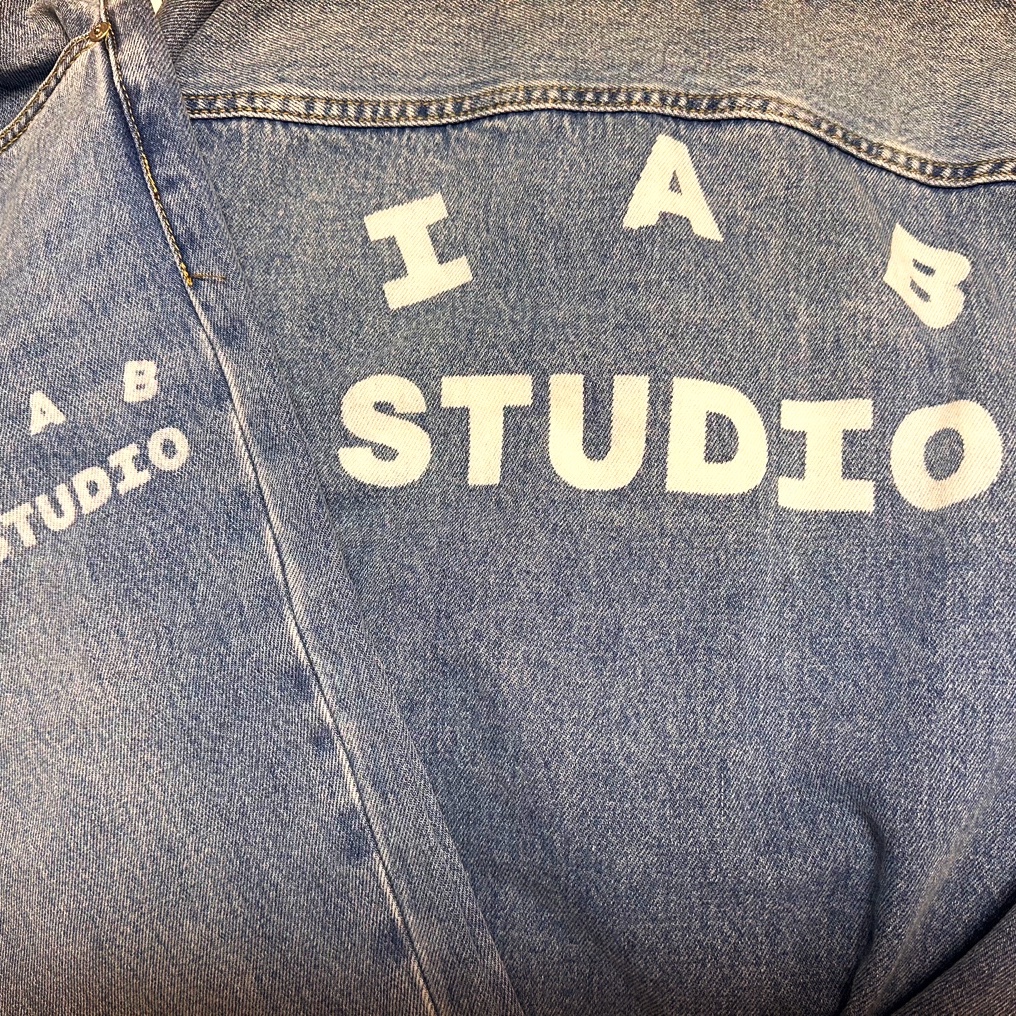 IAB Studio x Lee Denim Jeans Indigo Navy, IAB Studio x Lee Denim Jacket Indigo Indigo Medium 착용 스타일 - 2