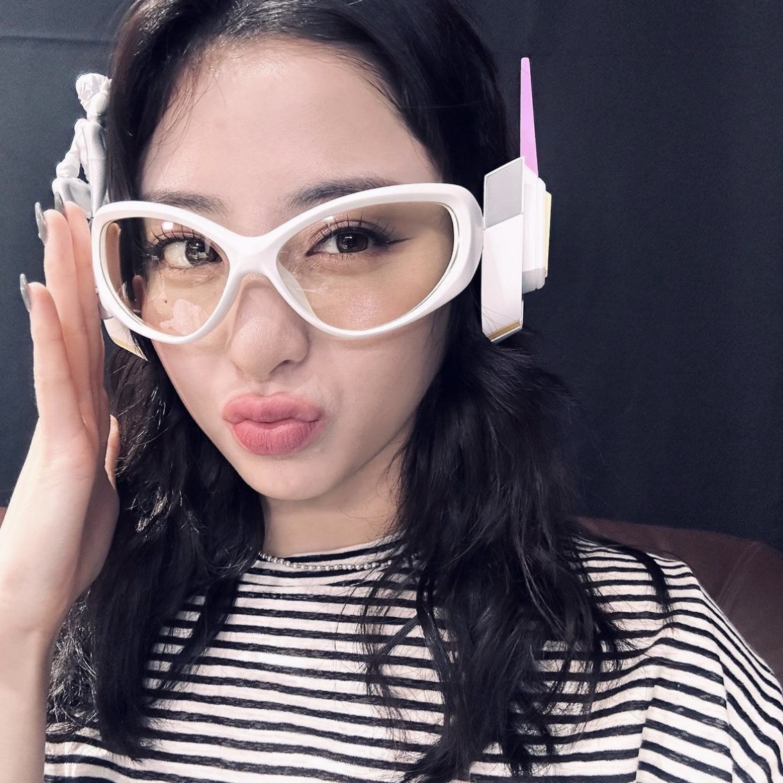 Gentle Monster x Overwatch 2 Tokki WP White 착용 스타일