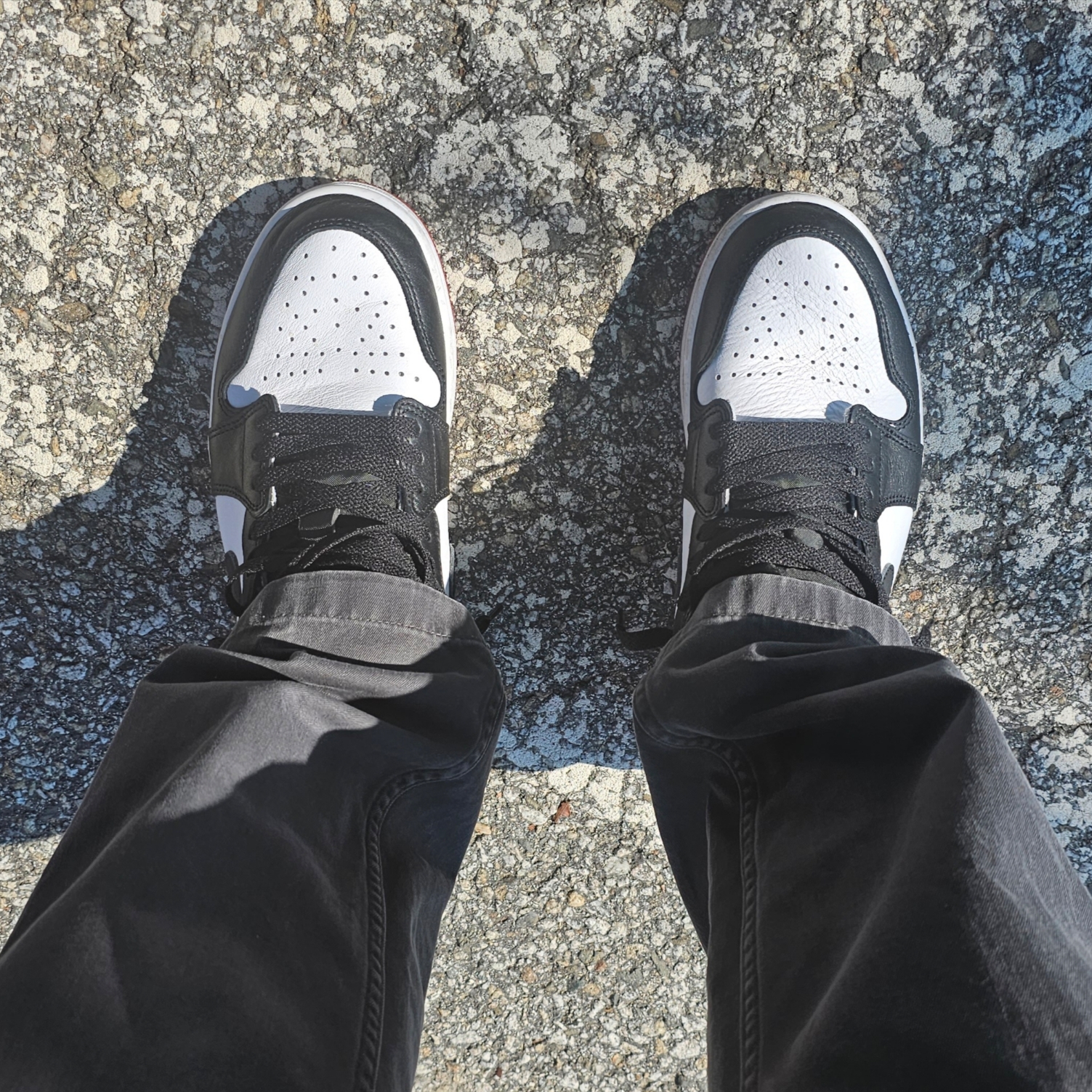 Jordan 1 Retro Low OG Black Toe 착용 스타일
