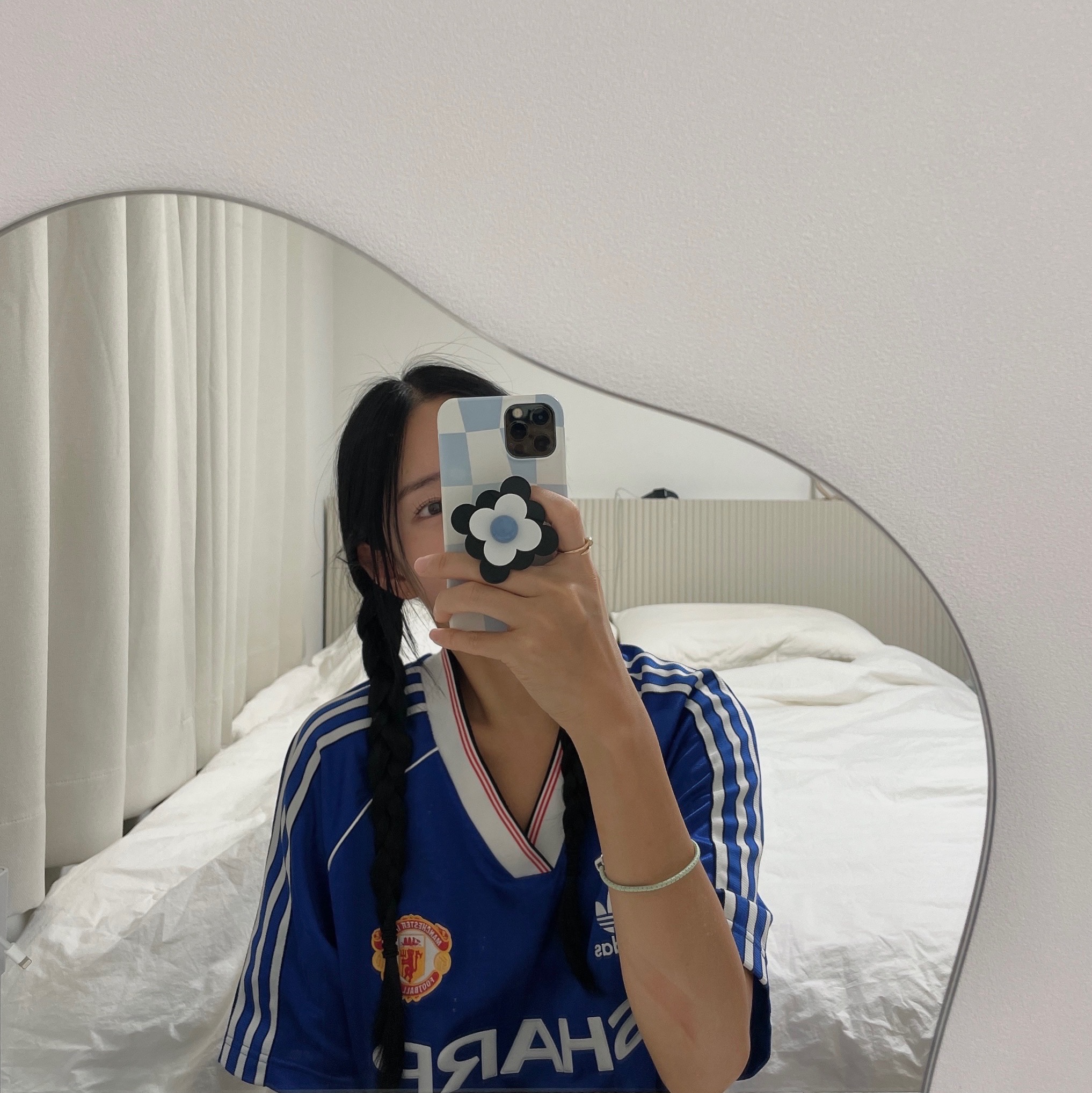 Adidas Manchester United 1988/90 Jersey Collegiate Royal - US Sizing 착용 스타일
