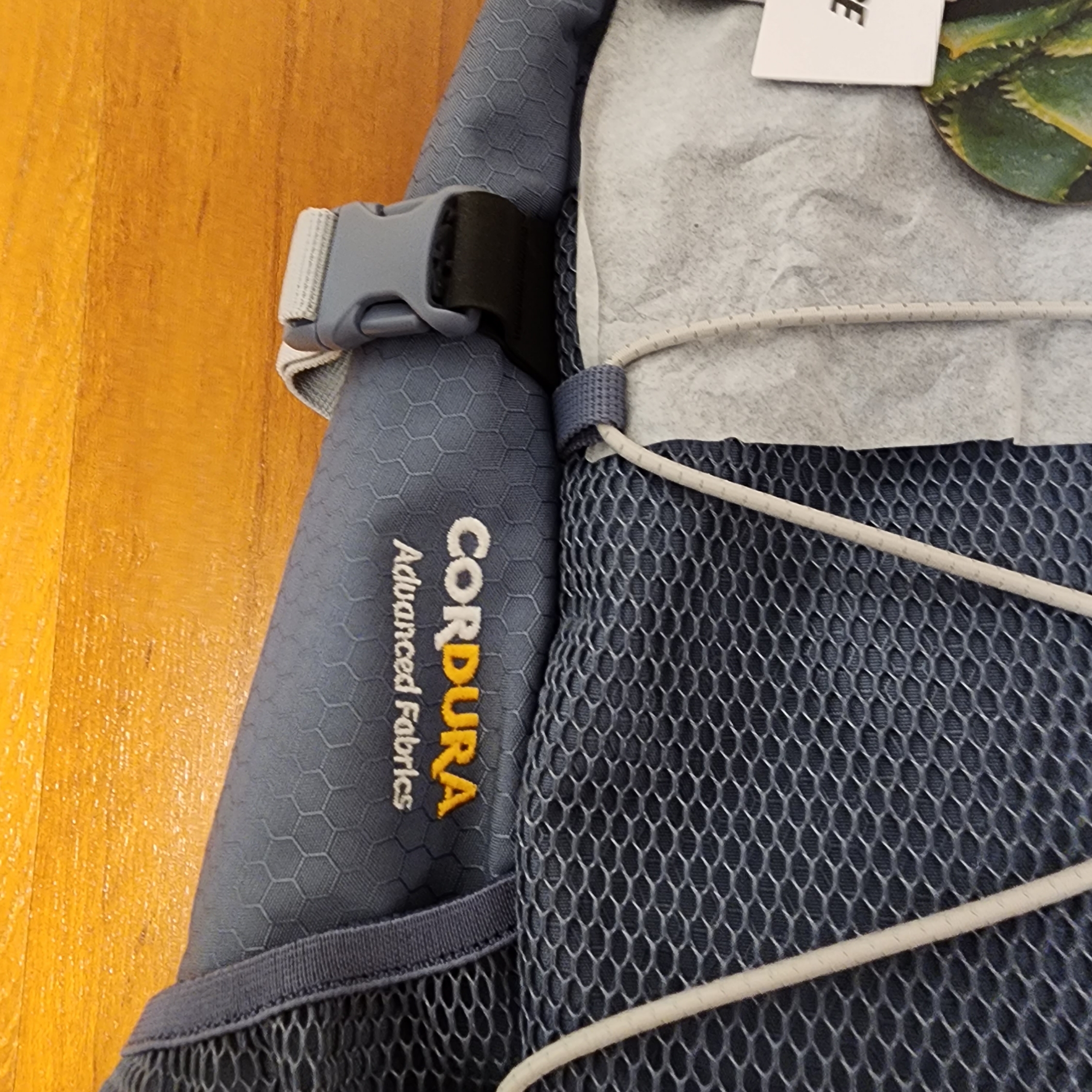 Palace Cordura Eco Hex Ripstop Backpack Slate Grey - 23FW 착용 스타일 - 3
