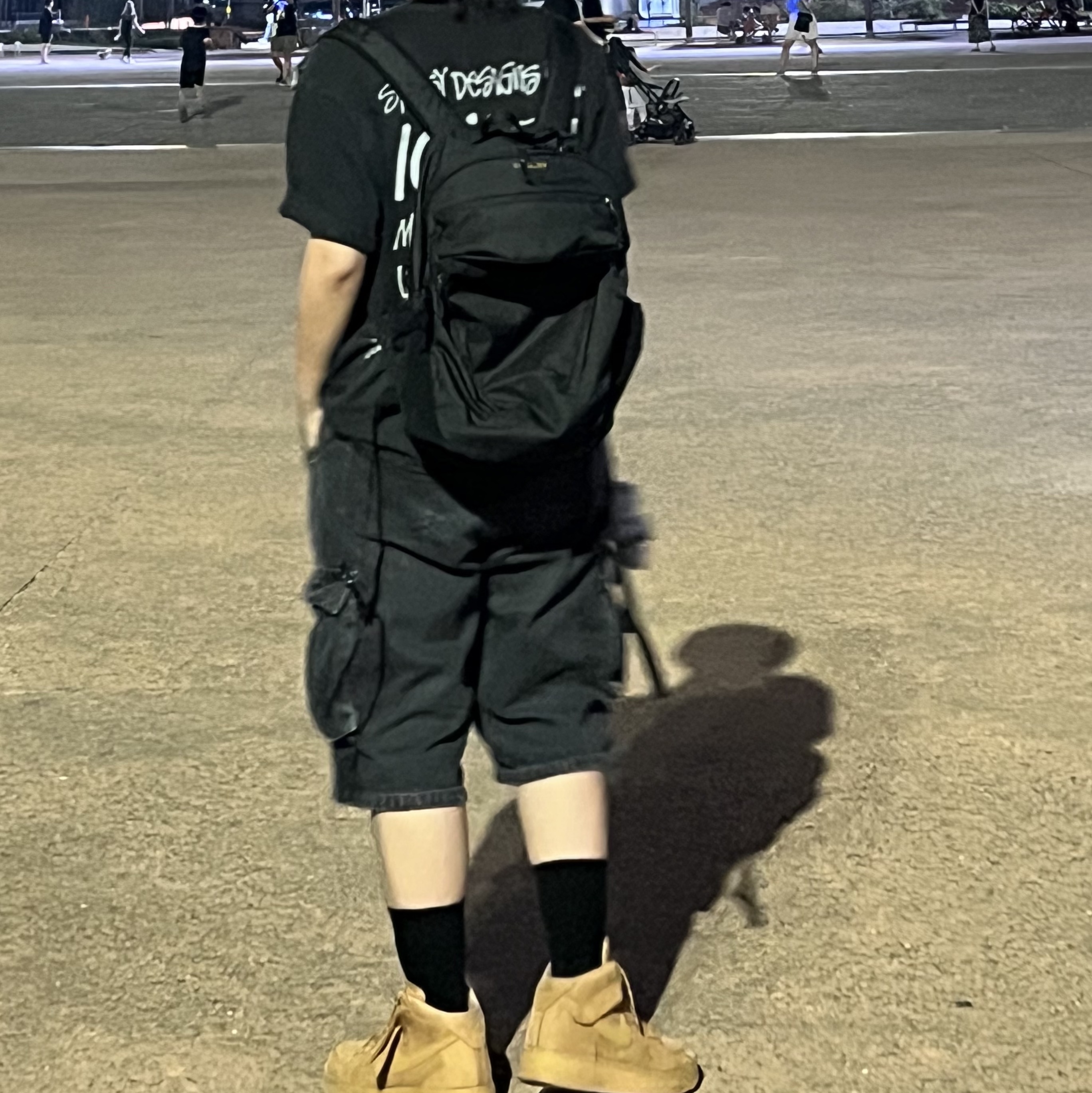 Arc'teryx Mantis 26 Backpack Black, Stussy 100% Pigment Dyed T-Shirt Black 착용 스타일 - 2