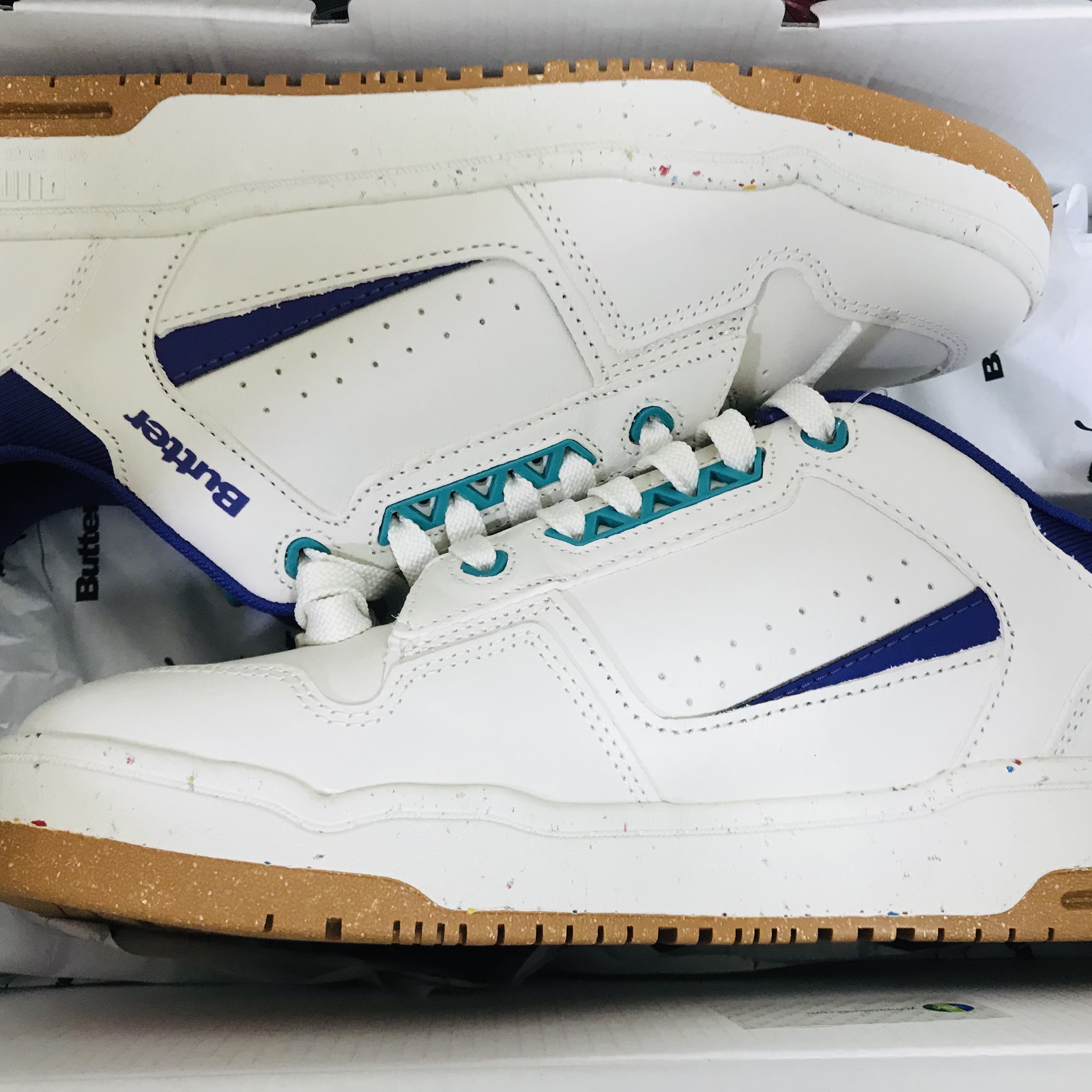 Puma x Butter Goods Slipstream Low Leather Whisper White 착용 스타일