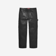 Supreme Leather Double Knee Painter Pant Black - 23FW