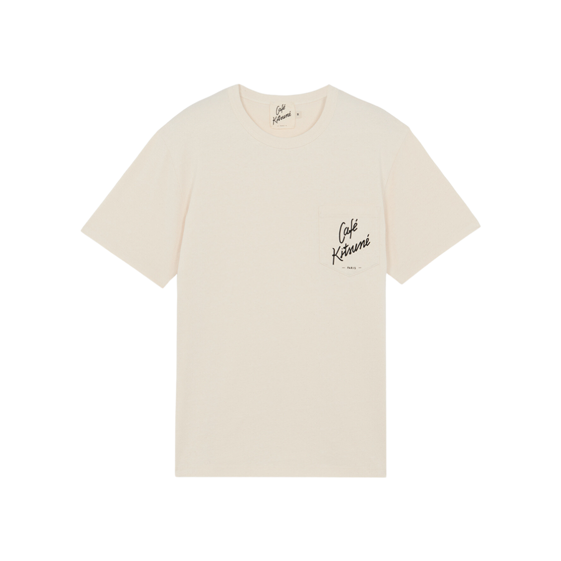 Maison Kitsune Cafe Kitsune Classic Pocket T-Shirt Latte 상세 이미지 1