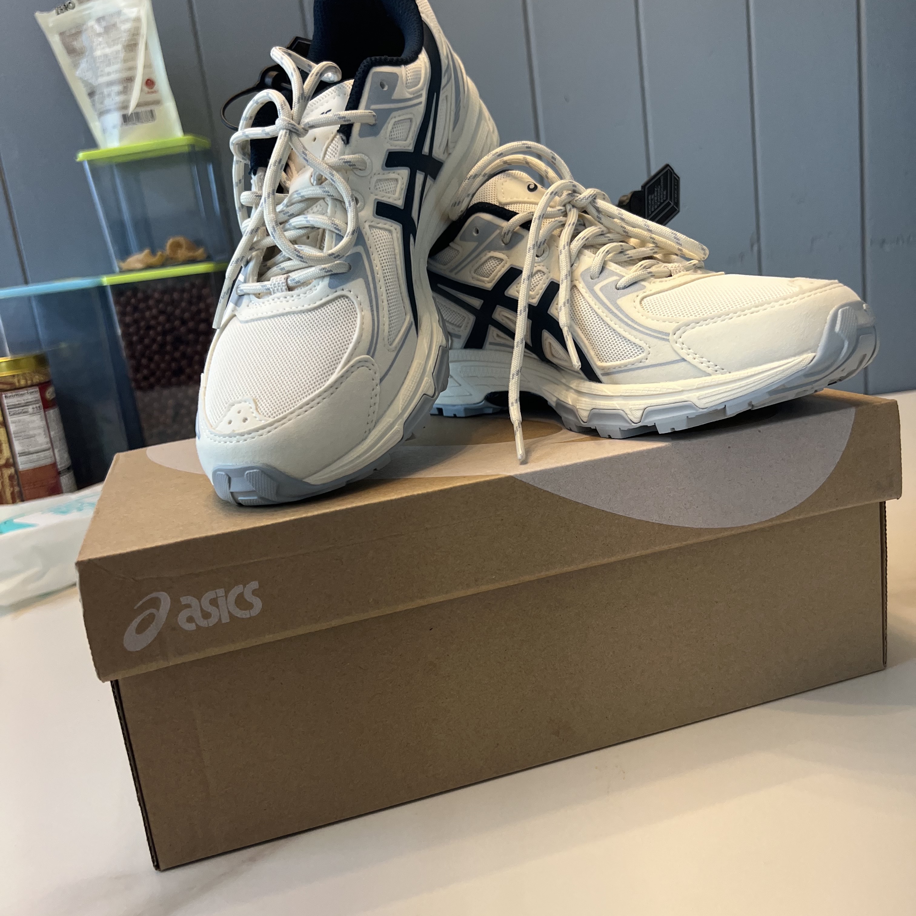 Asics Gel-Venture 6 SPS Birch French Blue 착용 스타일