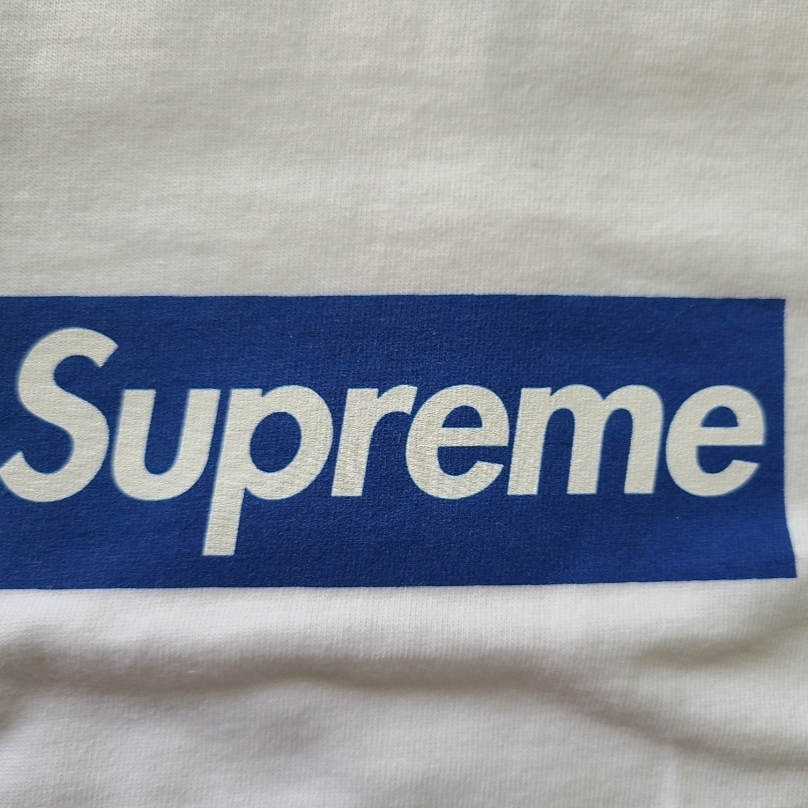 Supreme Seoul Box Logo T-Shirt White - 23FW 착용 스타일 - 1