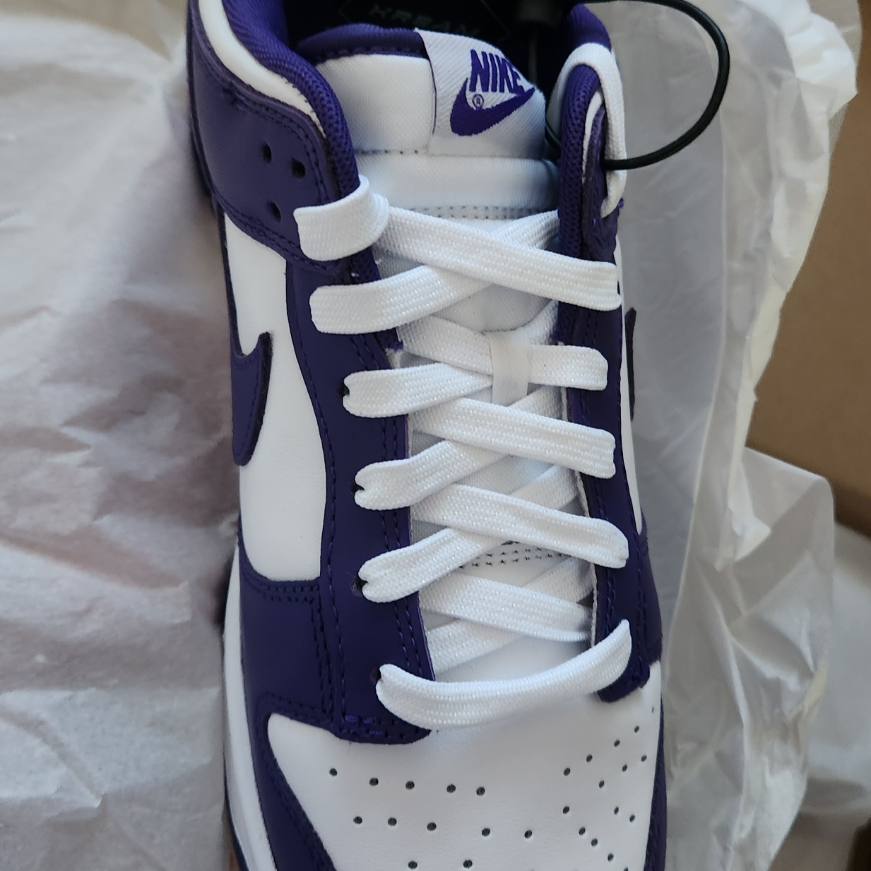 Nike Dunk Low Retro Championship Court Purple 착용 스타일 - 3