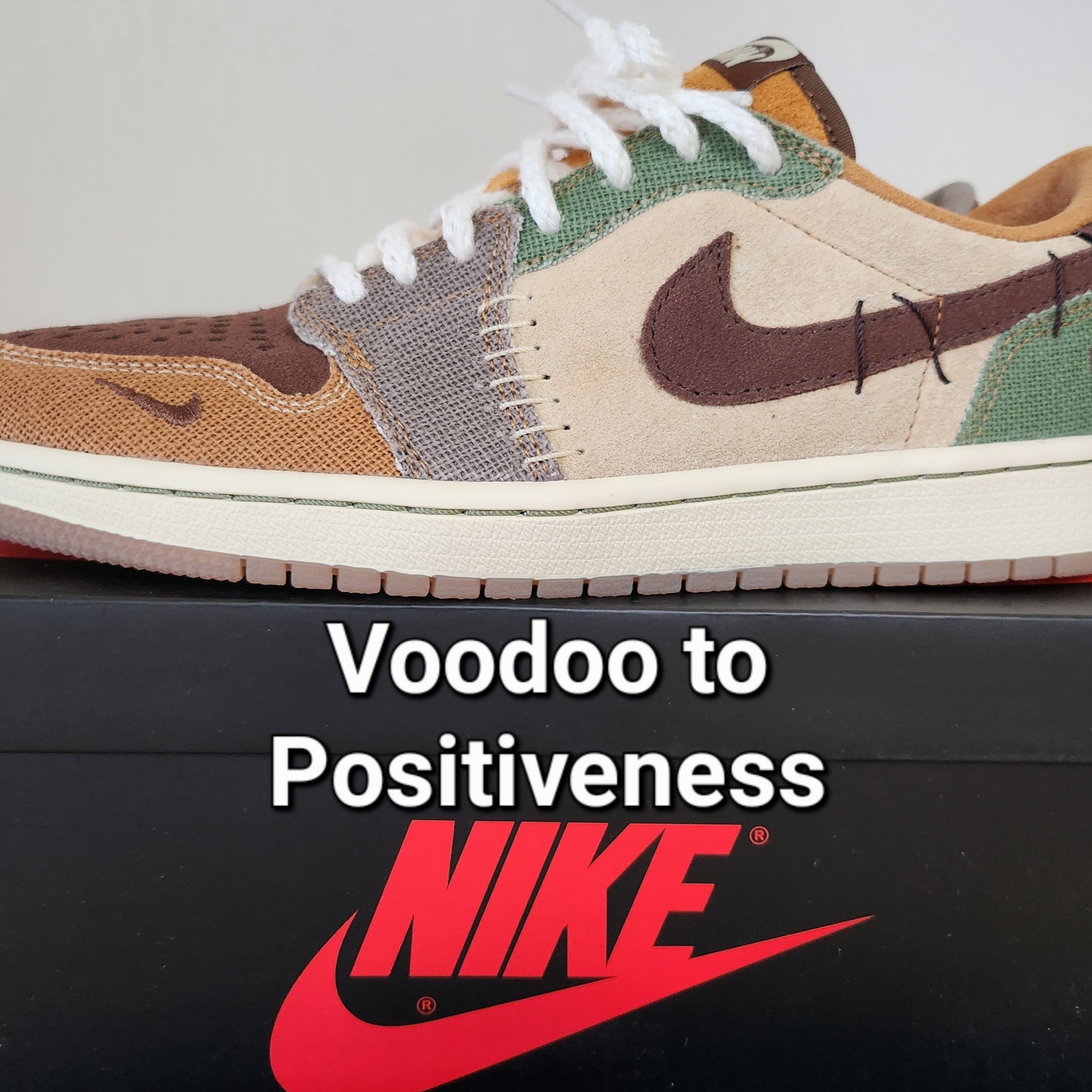 Jordan 1 x Zion Williamson Retro Low OG Flax and Oil Green 착용 스타일