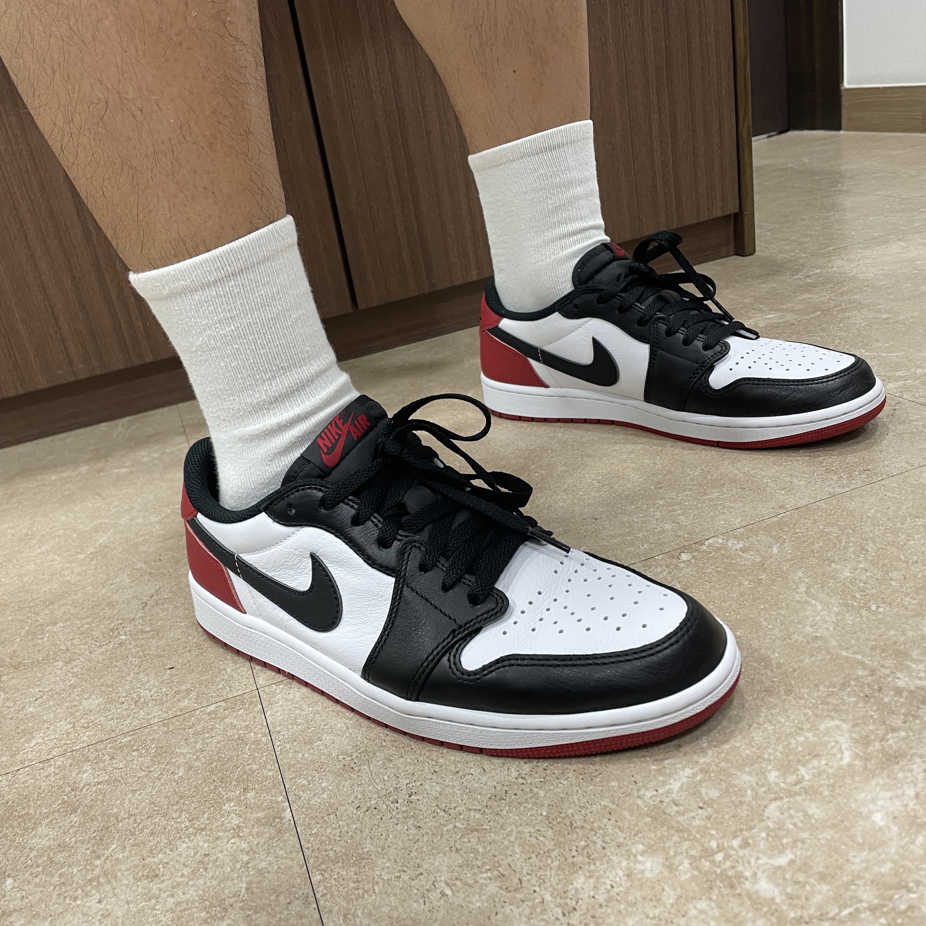 Jordan 1 Retro Low OG Black Toe 착용 스타일
