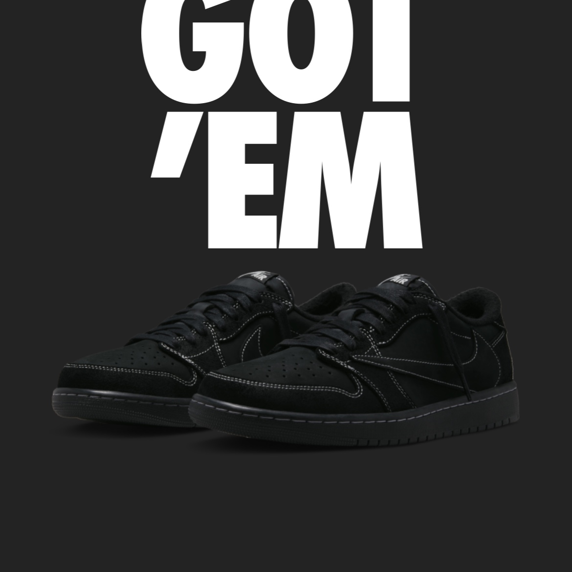 Jordan 1 x Travis Scott Retro Low OG SP Black Phantom 착용 스타일 - 2