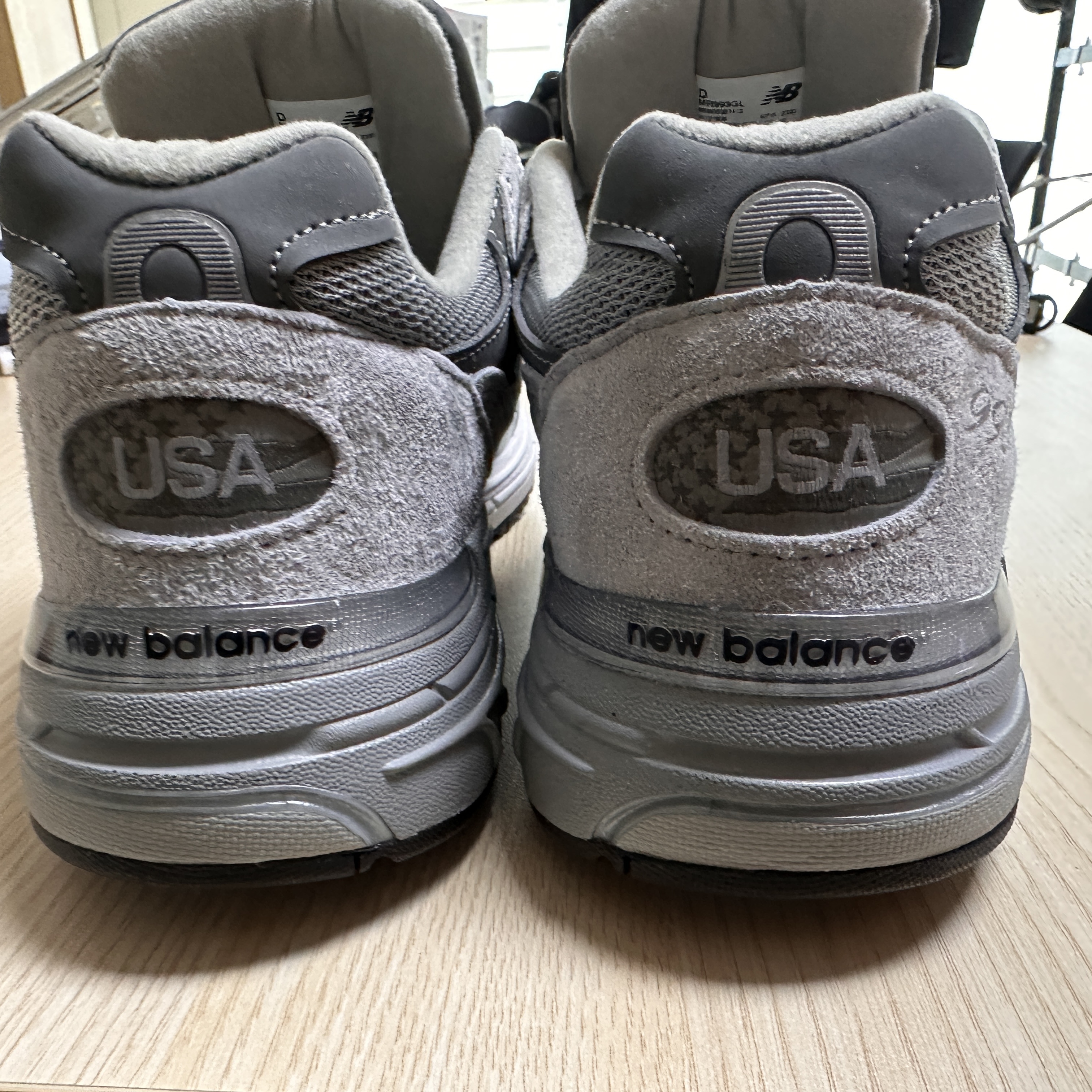 New Balance 993 Made in USA Grey - D Standard 착용 스타일 - 1