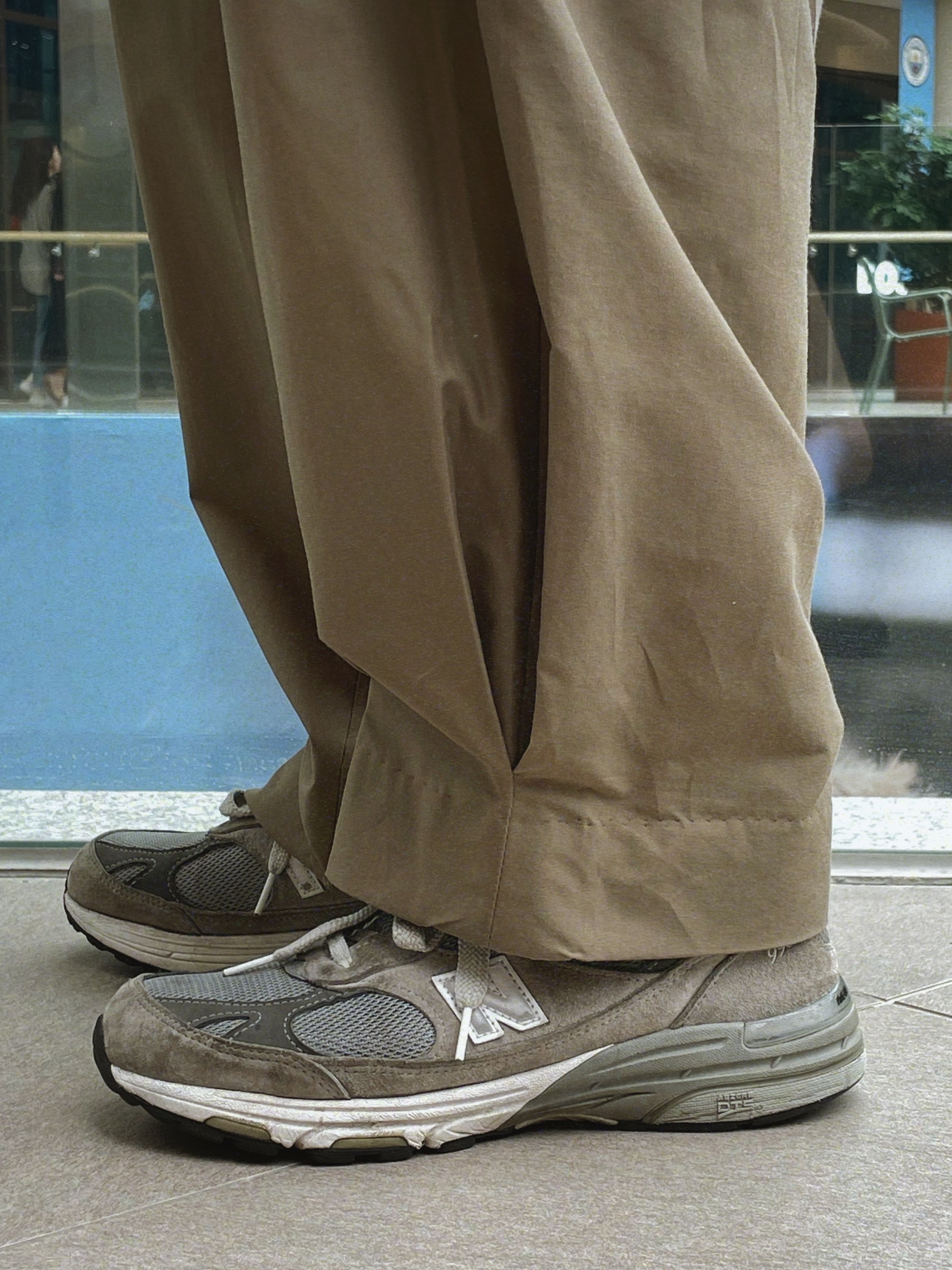 New Balance 993 Made in USA Grey - D Standard 착용 스타일 - 3