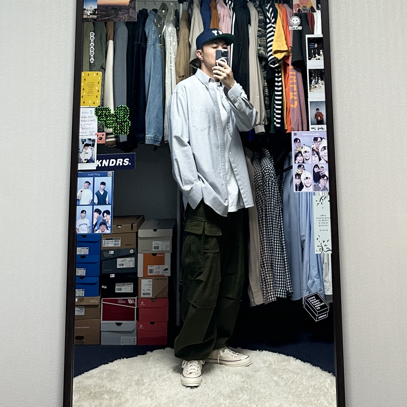 Converse Chuck 70 High Parchment 착용 스타일