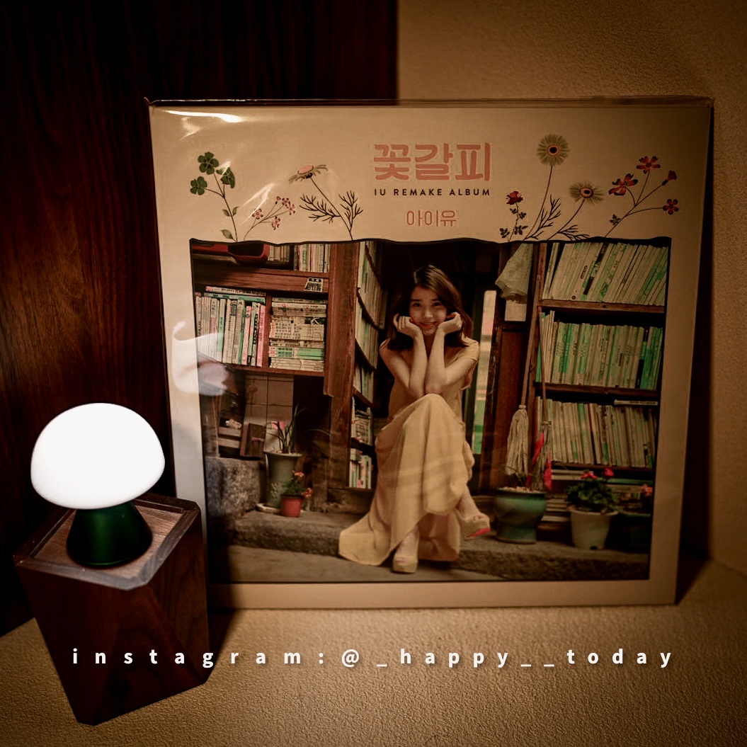 IU Remake Album A Flower Bookmark (Edam Ver.) LP 착용 스타일