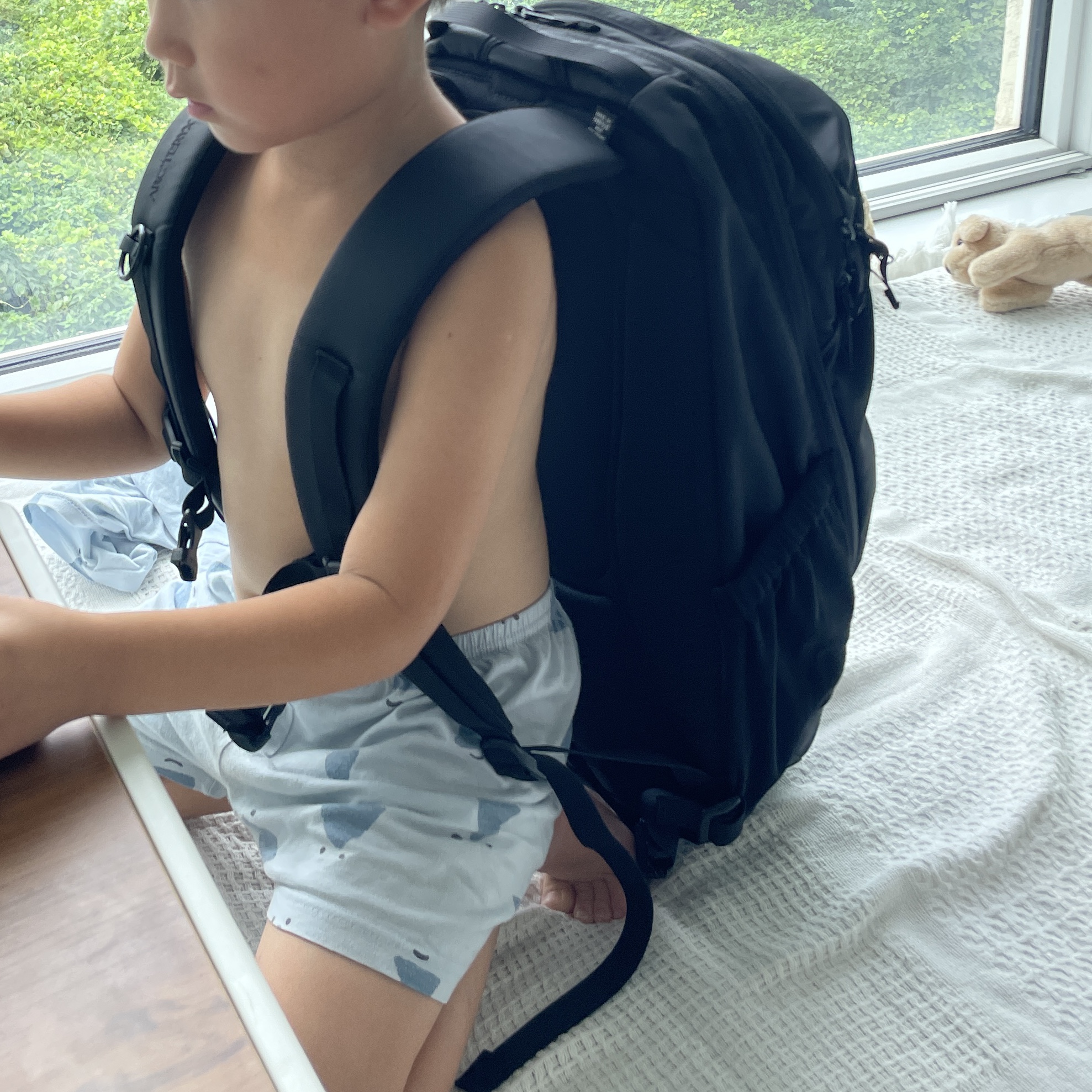Arc'teryx Mantis 26 Backpack Black 착용 스타일 - 2