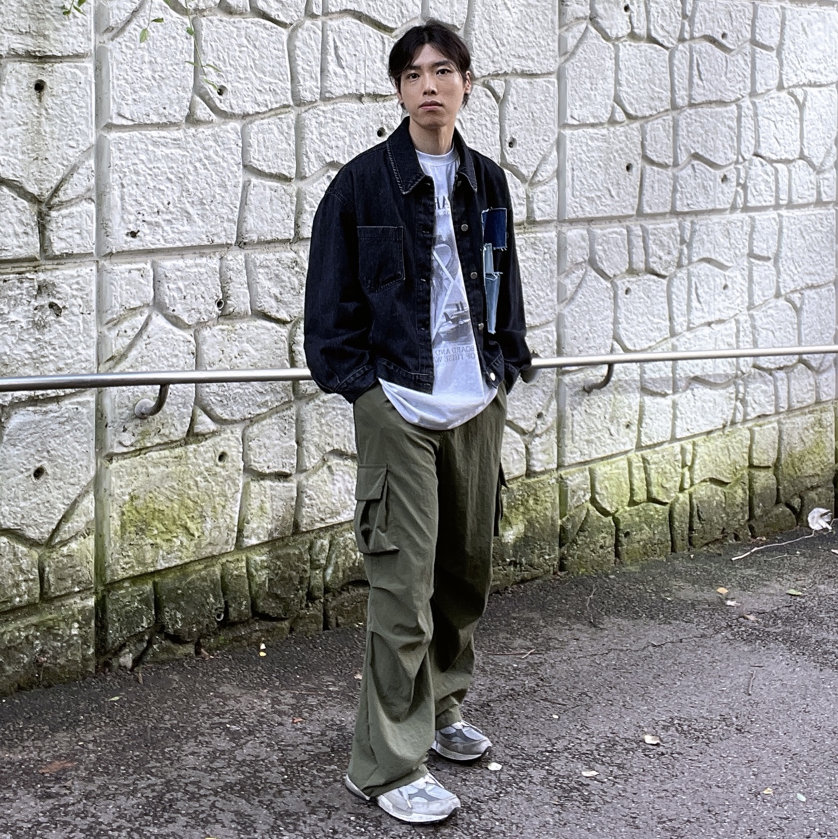 New Balance 992 Made in USA Grey - D Standard 착용 스타일 - 1