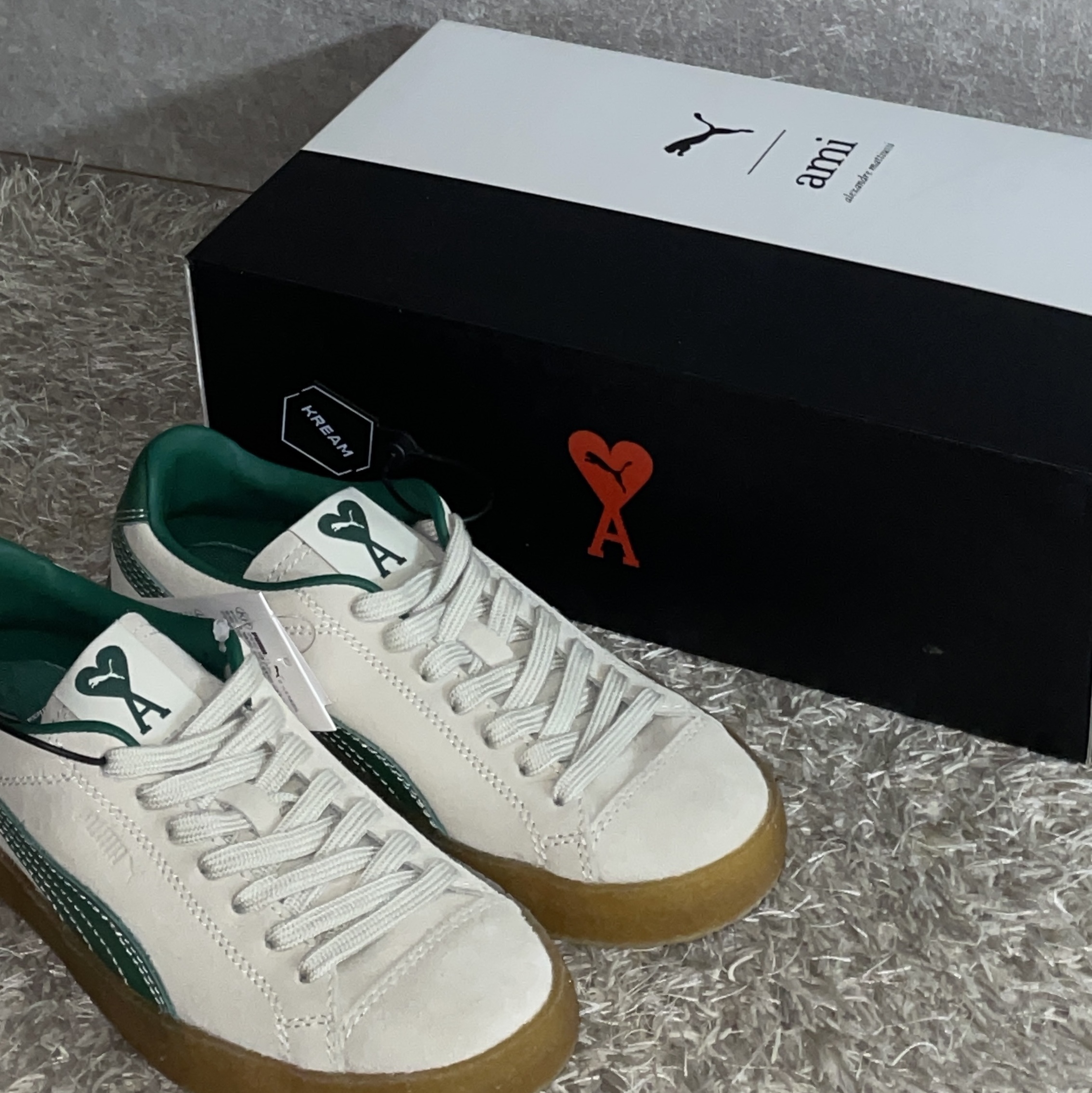 Puma x AMI Suede Crepe Pristine 착용 스타일