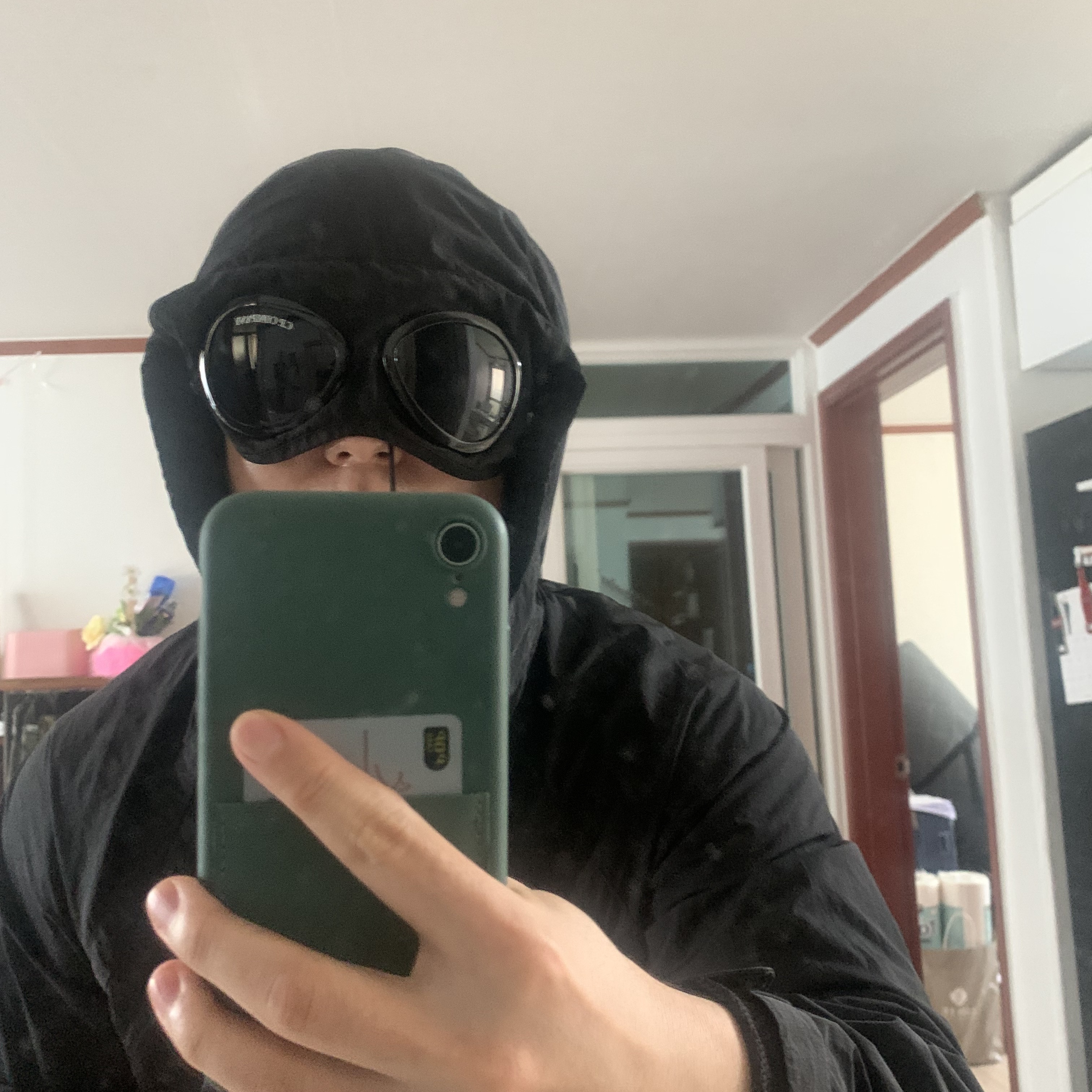 C.P. Company Chrome-R Goggle Jacket Black - 23SS 착용 스타일 - 3