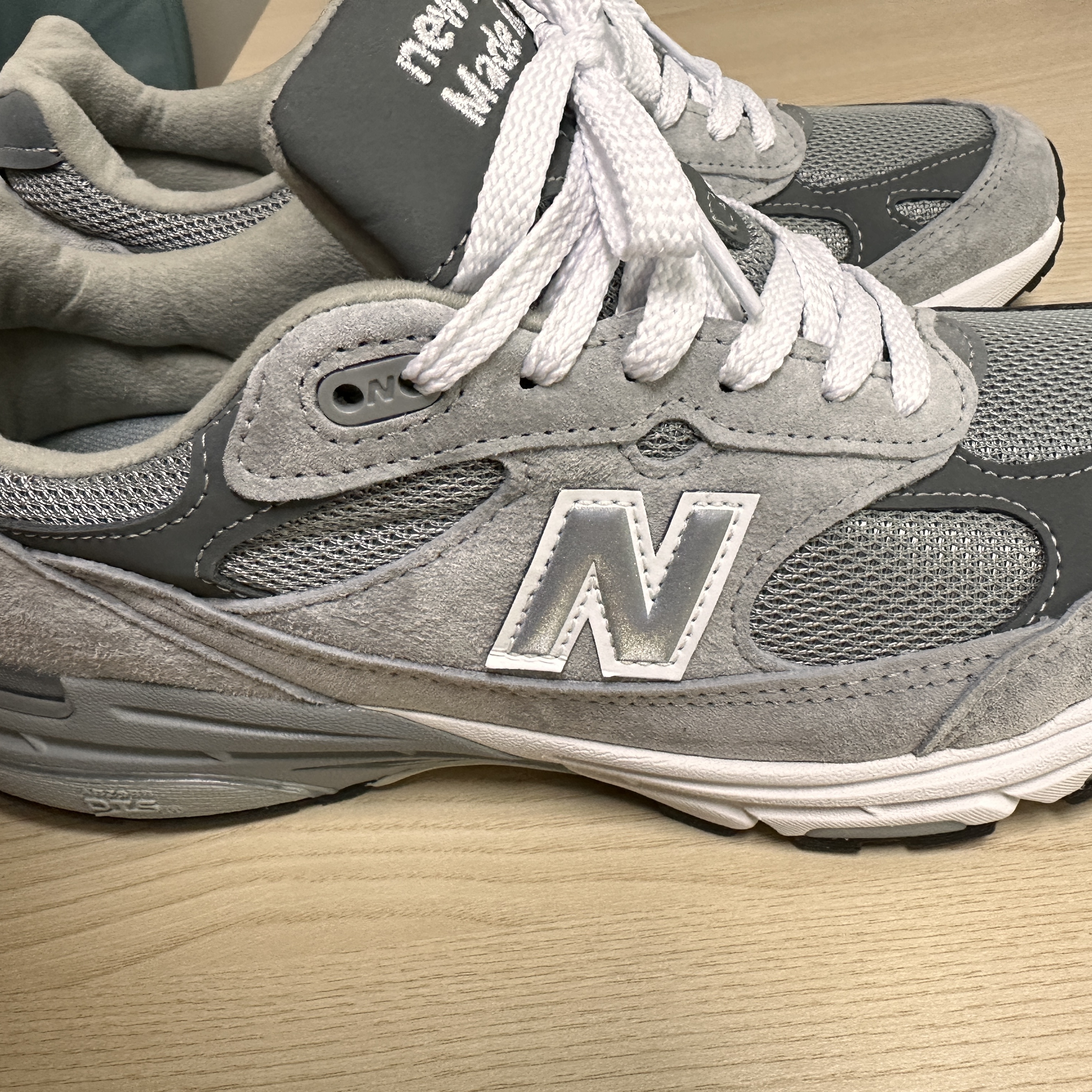 New Balance 993 Made in USA Grey - D Standard 착용 스타일 - 3