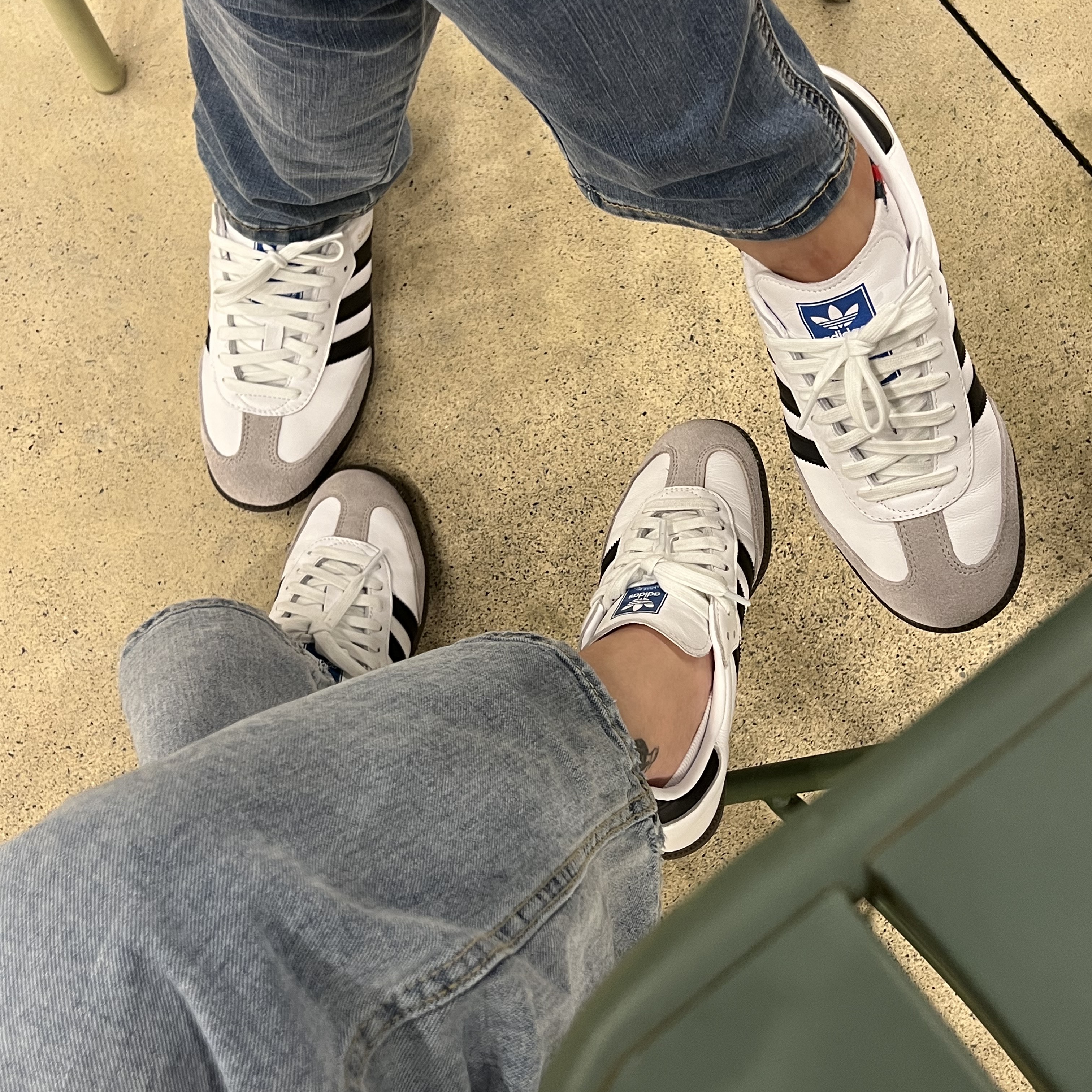 Adidas Samba OG Cloud White 착용 스타일