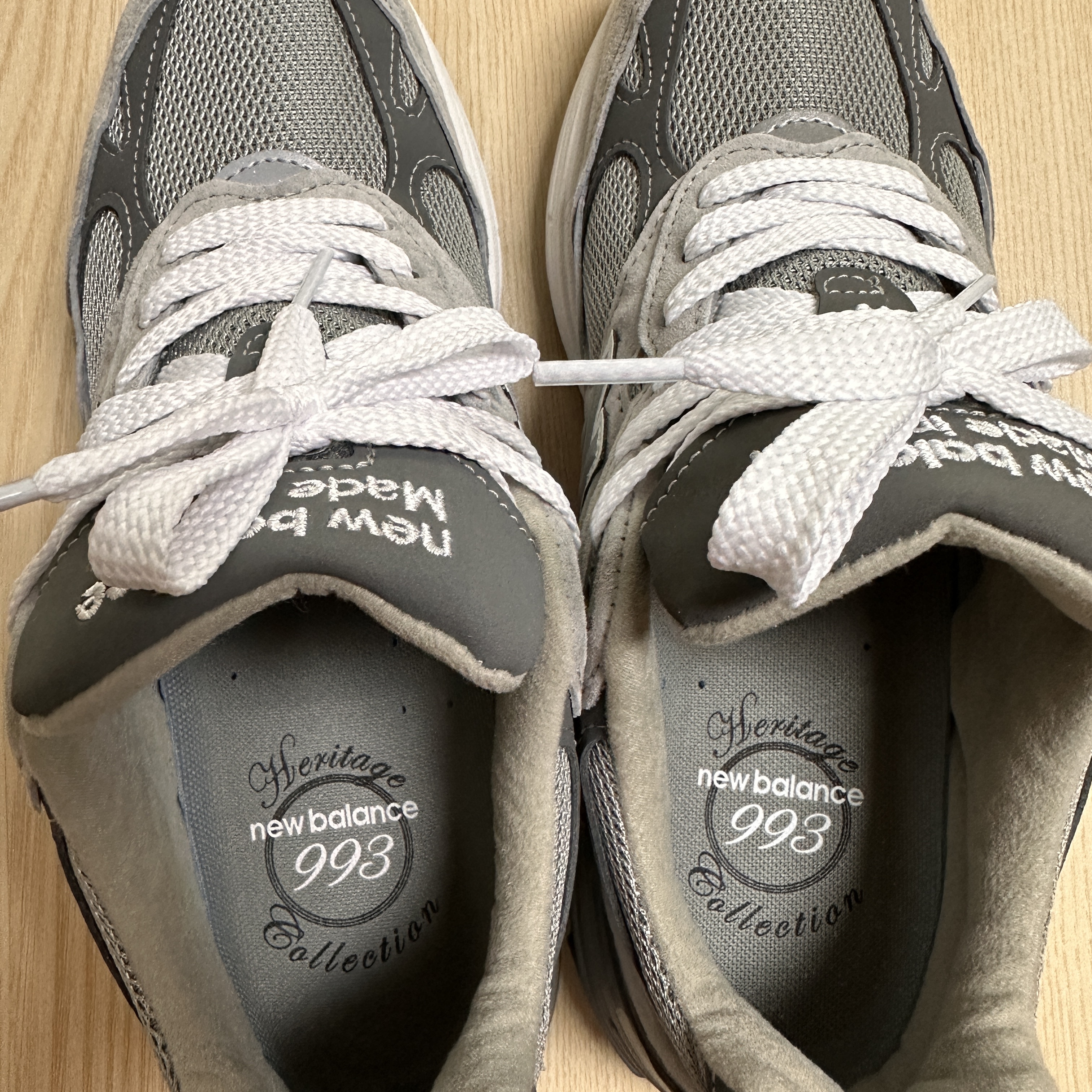 New Balance 993 Made in USA Grey - D Standard 착용 스타일 - 4
