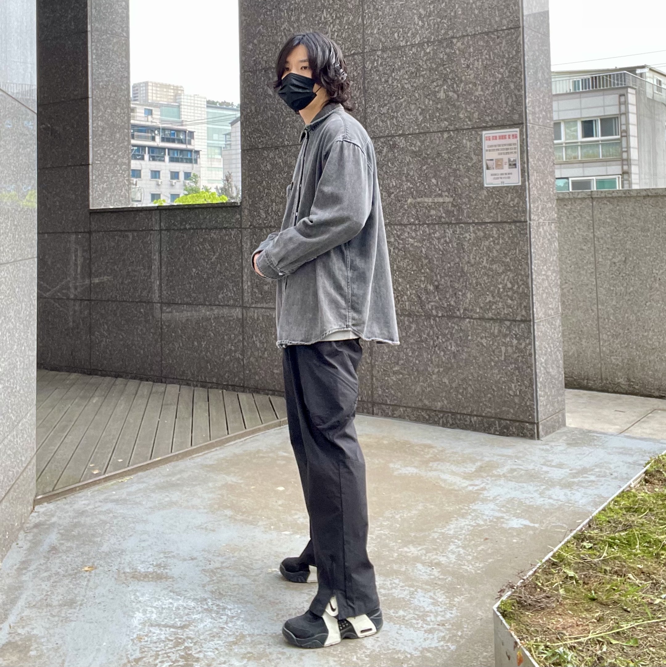 Nike Air Veer Black White 착용 스타일 - 3