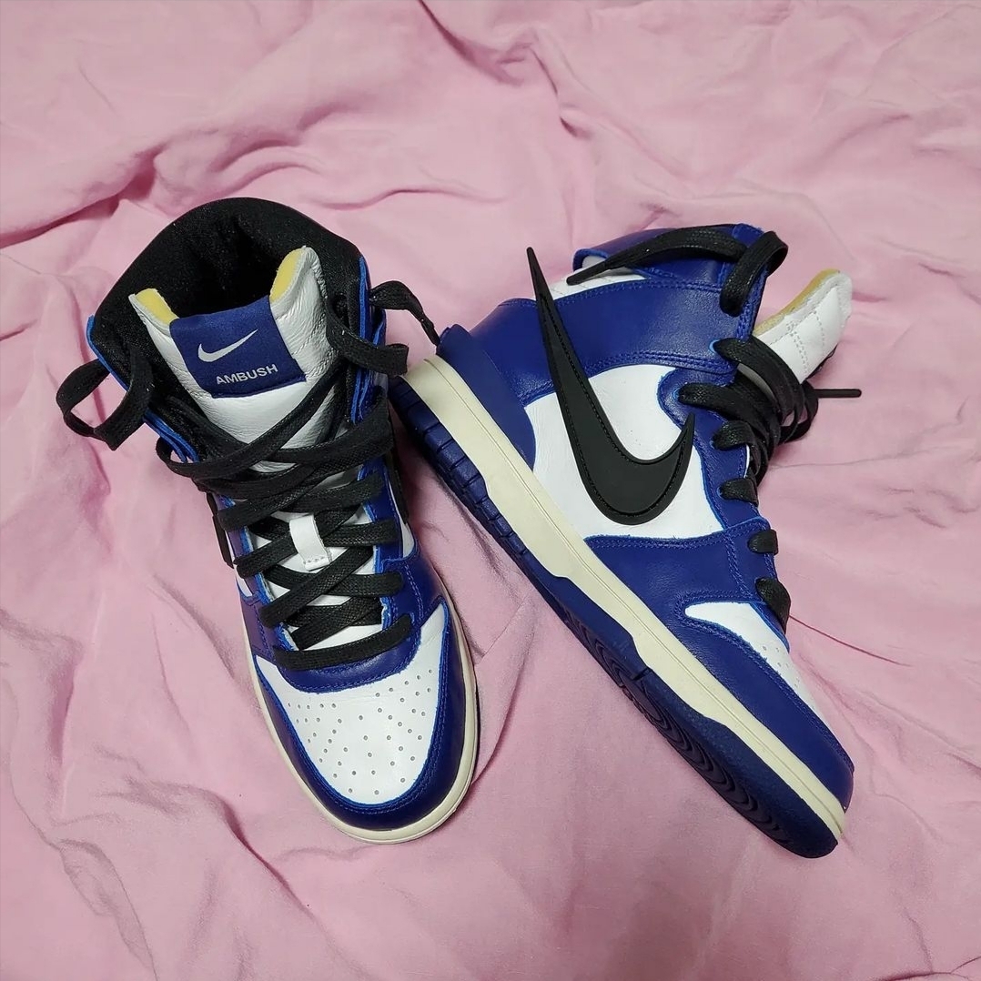Nike x Ambush Dunk High Deep Royal Blue 착용 스타일