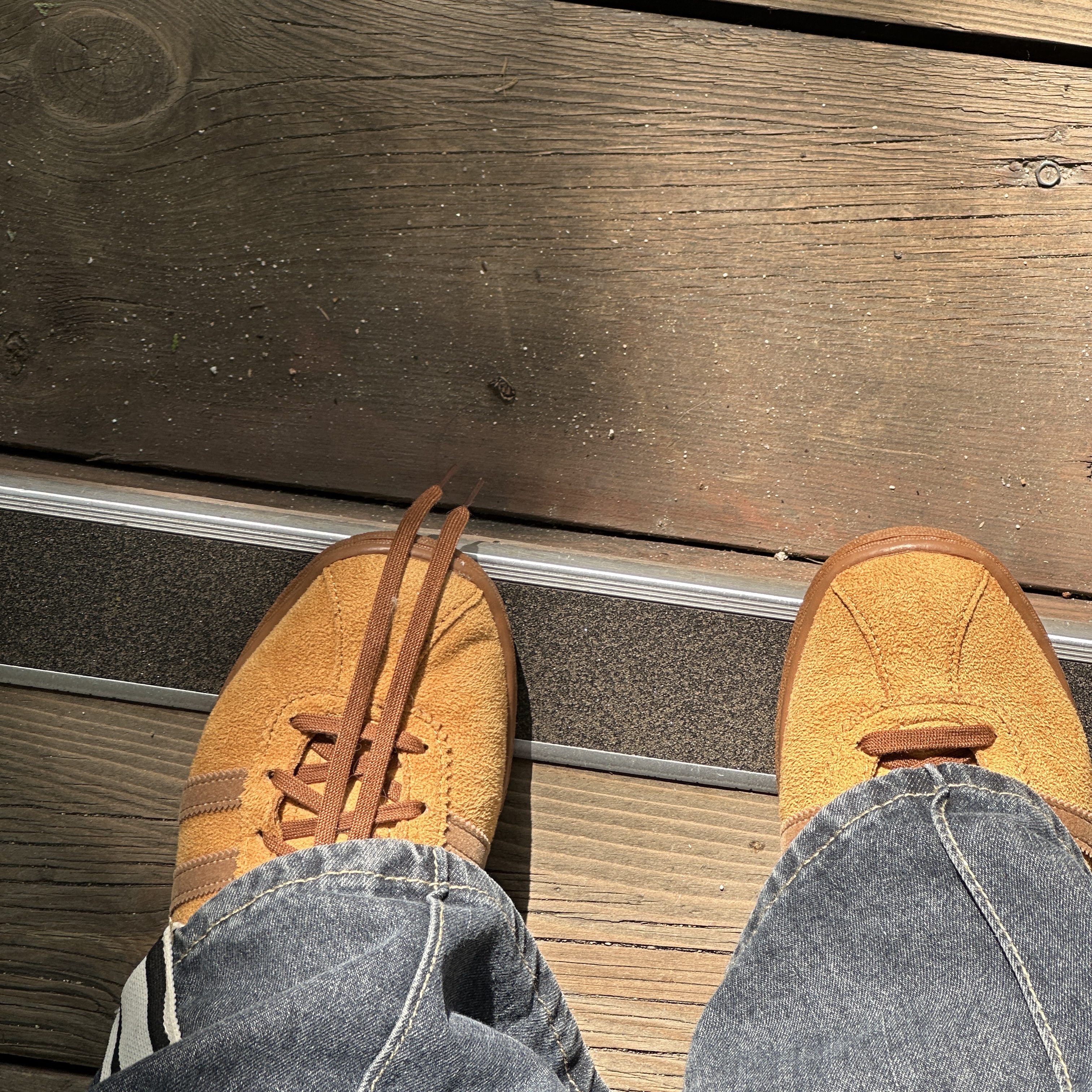 Adidas Tobacco Gruen Mesa Brown Desert 착용 스타일 - 1