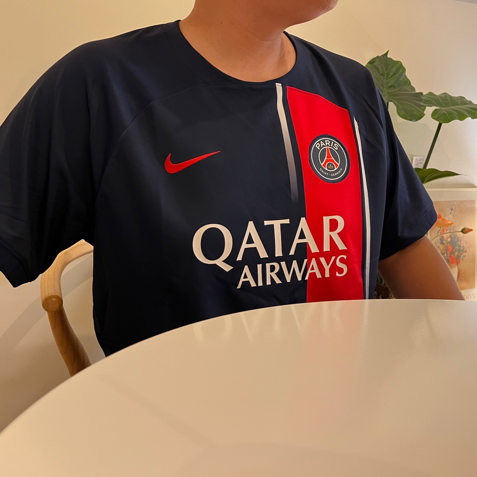 Nike Paris Saint-Germain 2023/24 Dri-Fit Stadium Home Jersey Midnight Navy (Non Marking Ver.) 착용 스타일