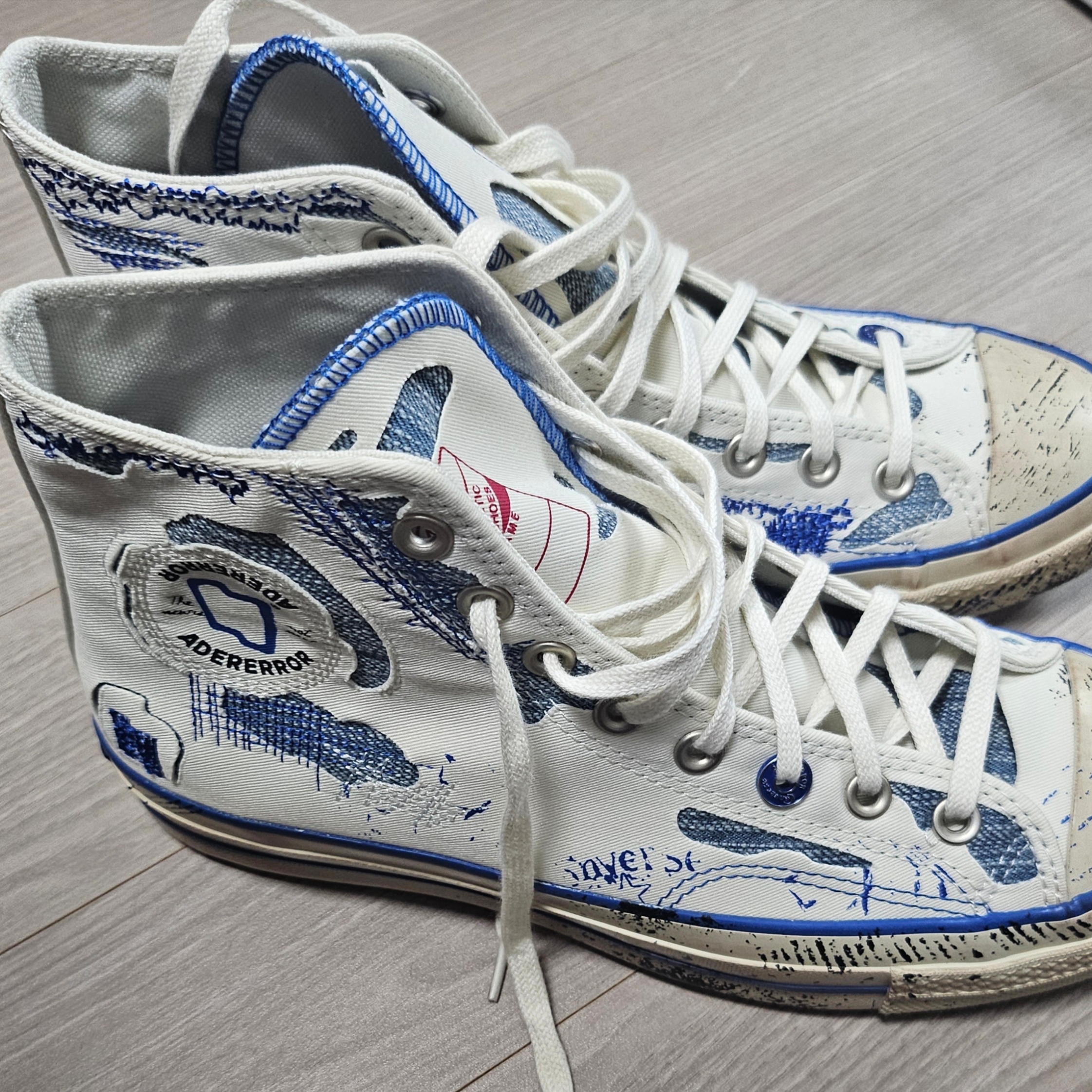 Converse x Ader Error Chuck 70 High White 착용 스타일