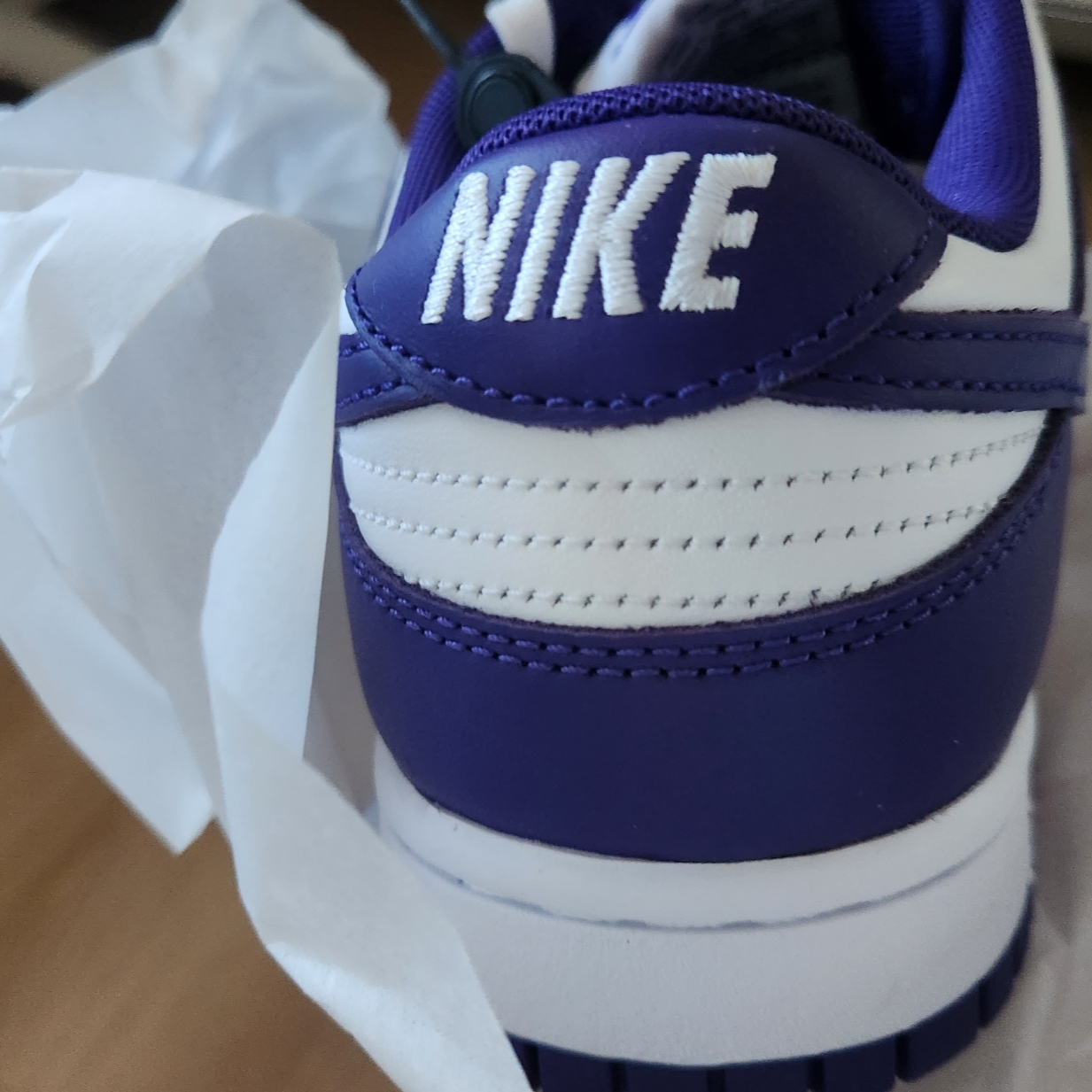 Nike Dunk Low Retro Championship Court Purple 착용 스타일 - 5