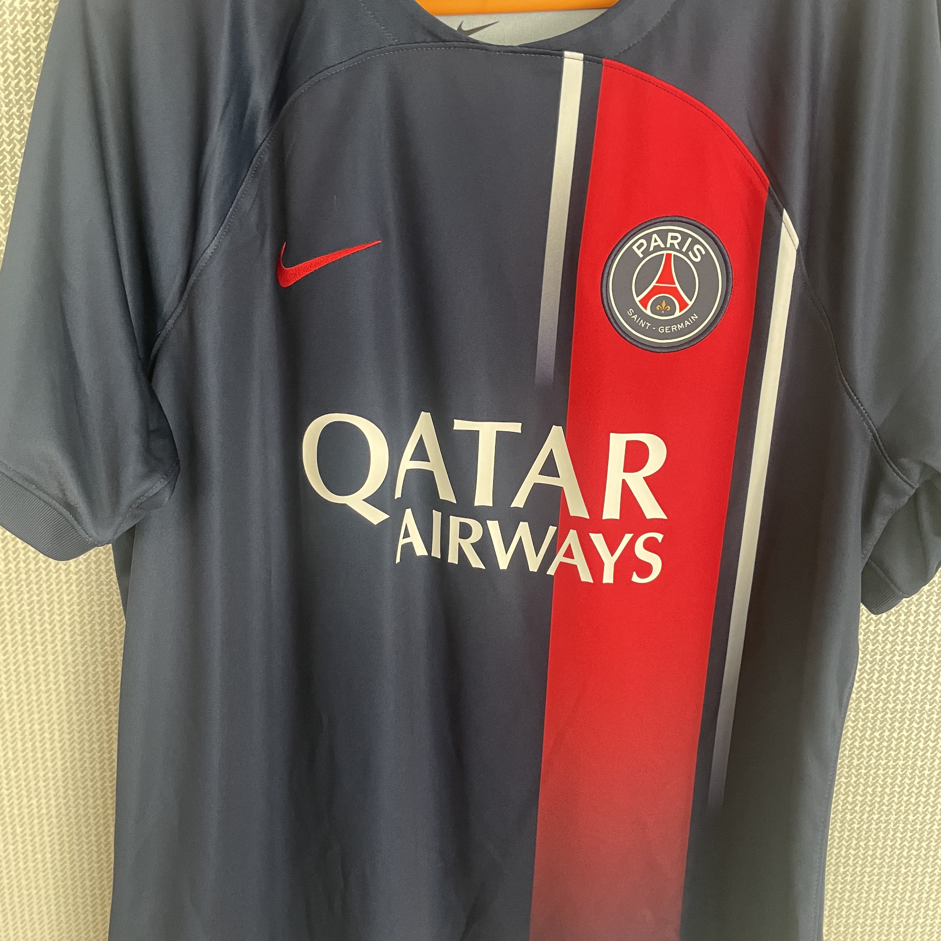 Nike Paris Saint-Germain 2023/24 Dri-Fit Stadium Home Jersey Midnight Navy (Non Marking Ver.) 착용 스타일