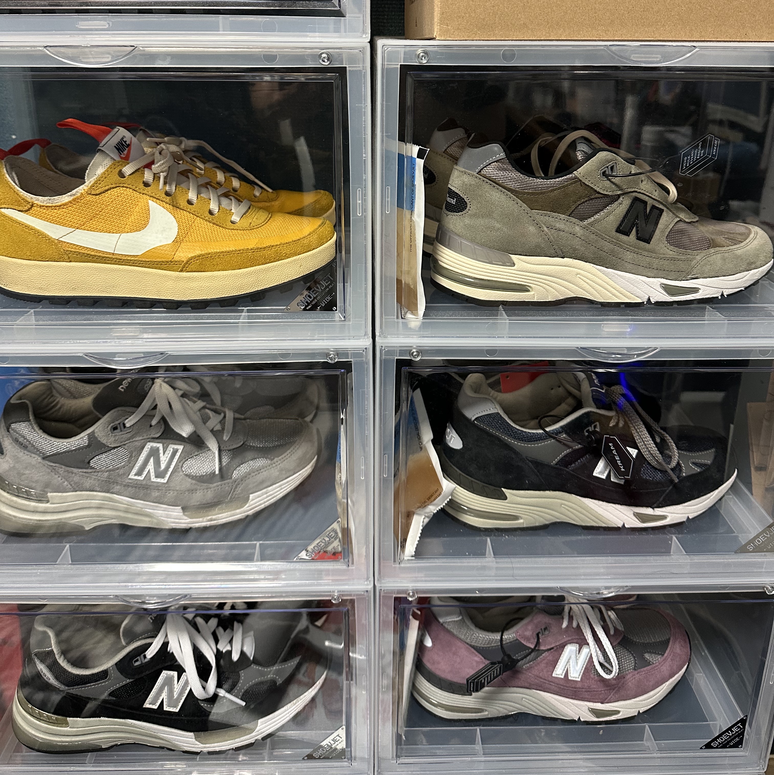 New Balance 991 Made in UK Pink Grey, New Balance 991 Made in UK Navy 착용 스타일