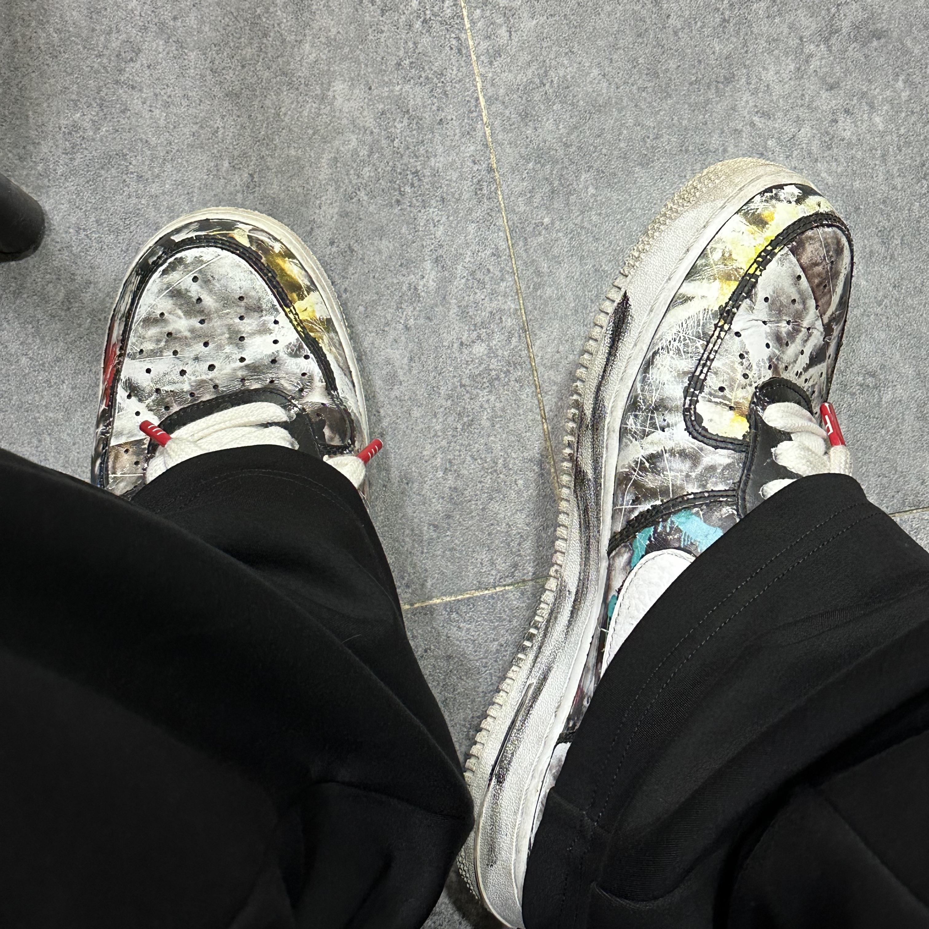 Nike x Peaceminusone Air Force 1 Low Para-Noise 착용 스타일