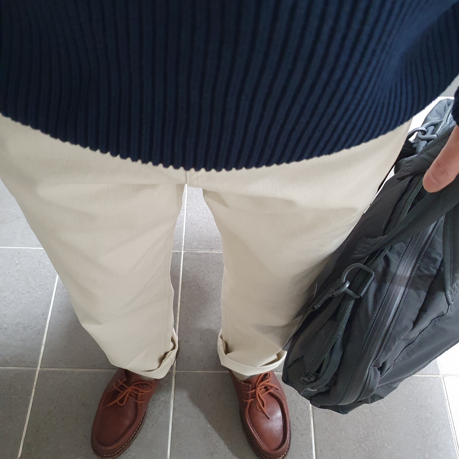 Paraboot Michael Lisse Marron 착용 스타일