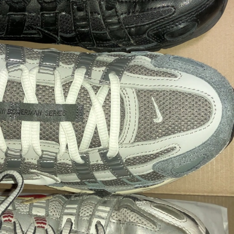 Nike P-6000 Flat Pewter Light Iron Ore, (W) Nike P-6000 Metallic Silver Red 착용 스타일