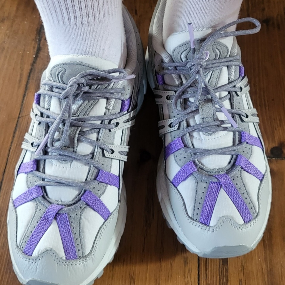 (W) Asics Gel-Sonoma 15-50 Glacier Grey Oyster Grey 착용 스타일
