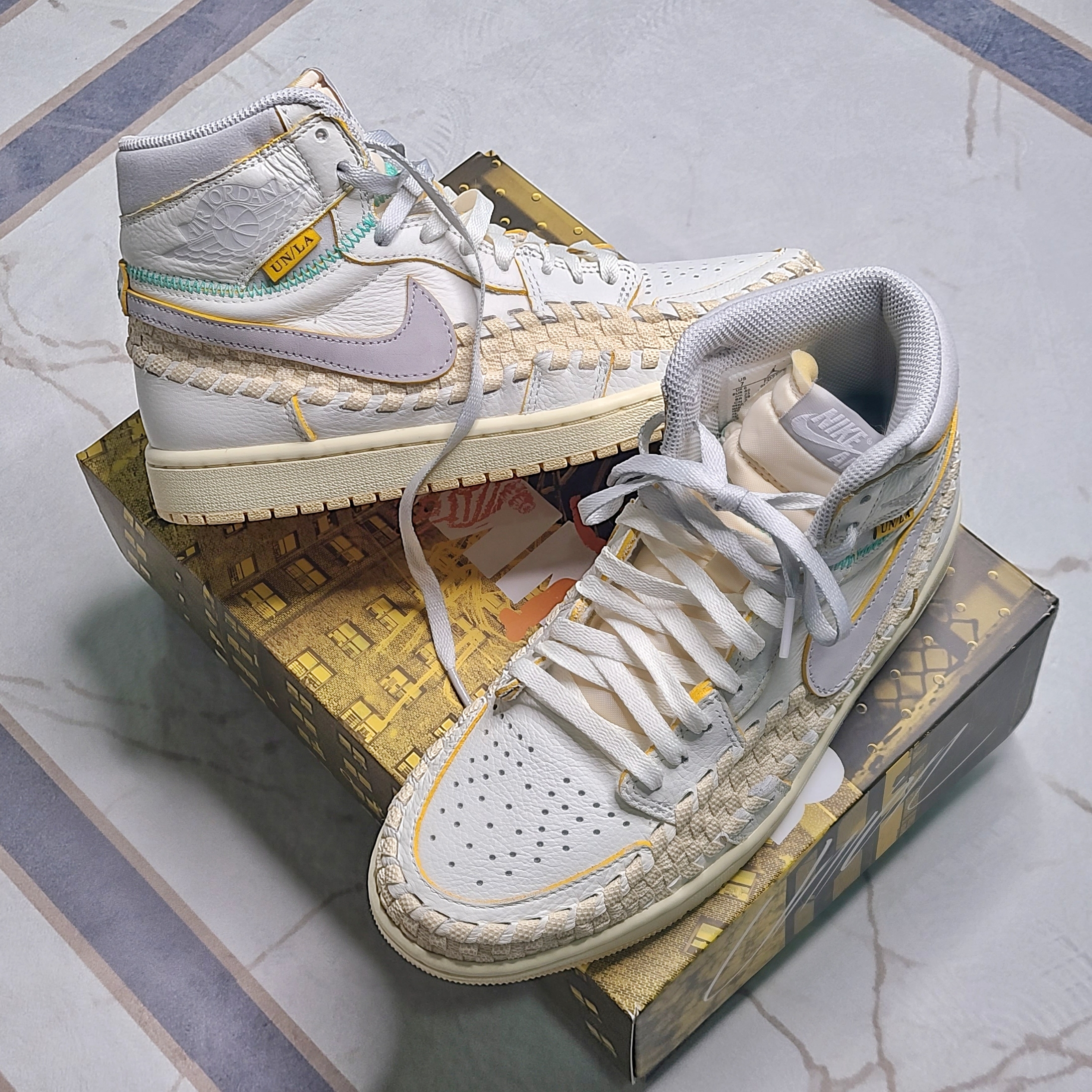 Jordan 1 x Bephies Beauty Supply x Union Retro High OG SP Summer '96 착용 스타일 - 1