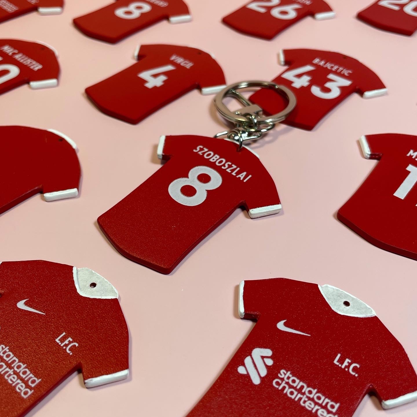 Nike Liverpool FC 2023/24 Dri-Fit Stadium Home Jersey Gym Red (Non Marking Ver.) 착용 스타일 - 3