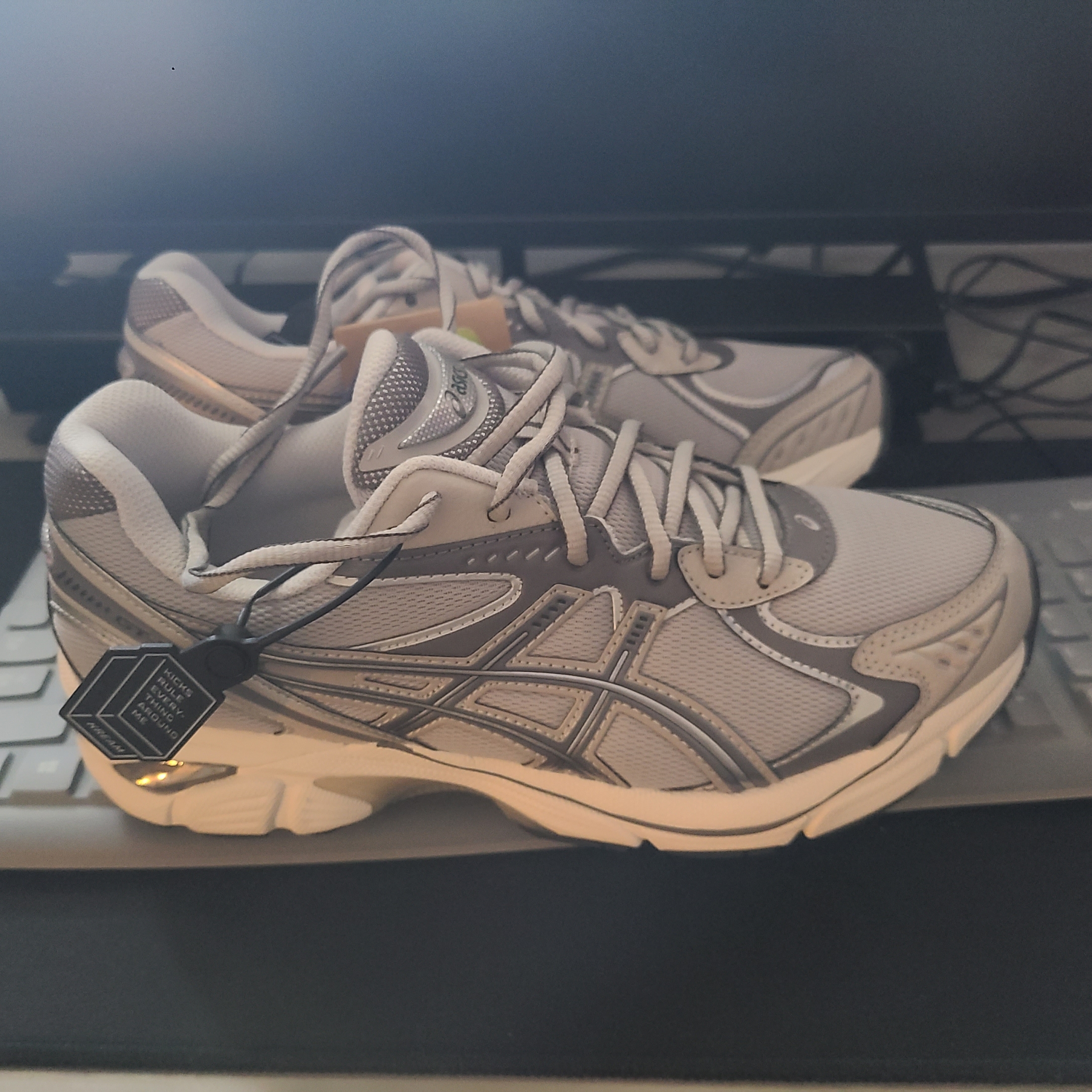 Asics GT-2160 Oyster Grey Carbon 착용 스타일