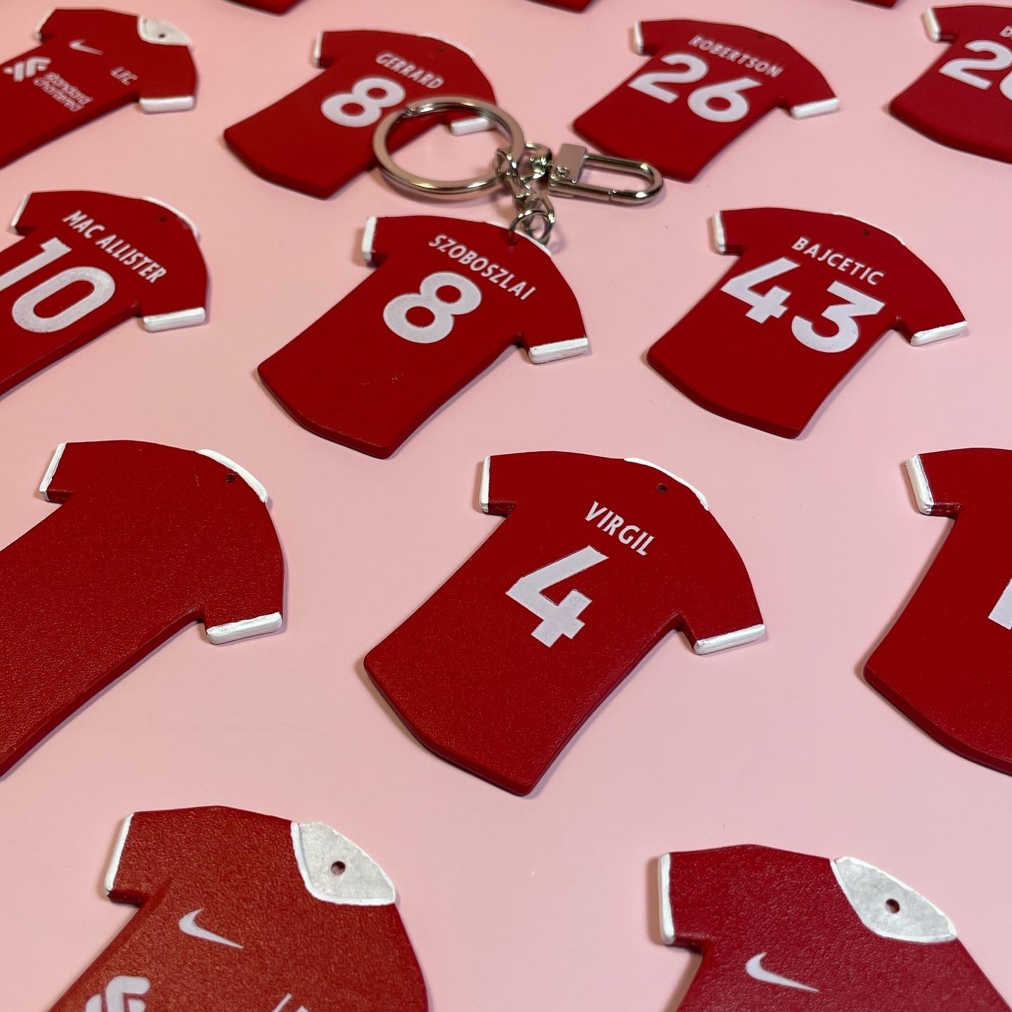 Nike Liverpool FC 2023/24 Dri-Fit Stadium Home Jersey Gym Red (Non Marking Ver.) 착용 스타일 - 4