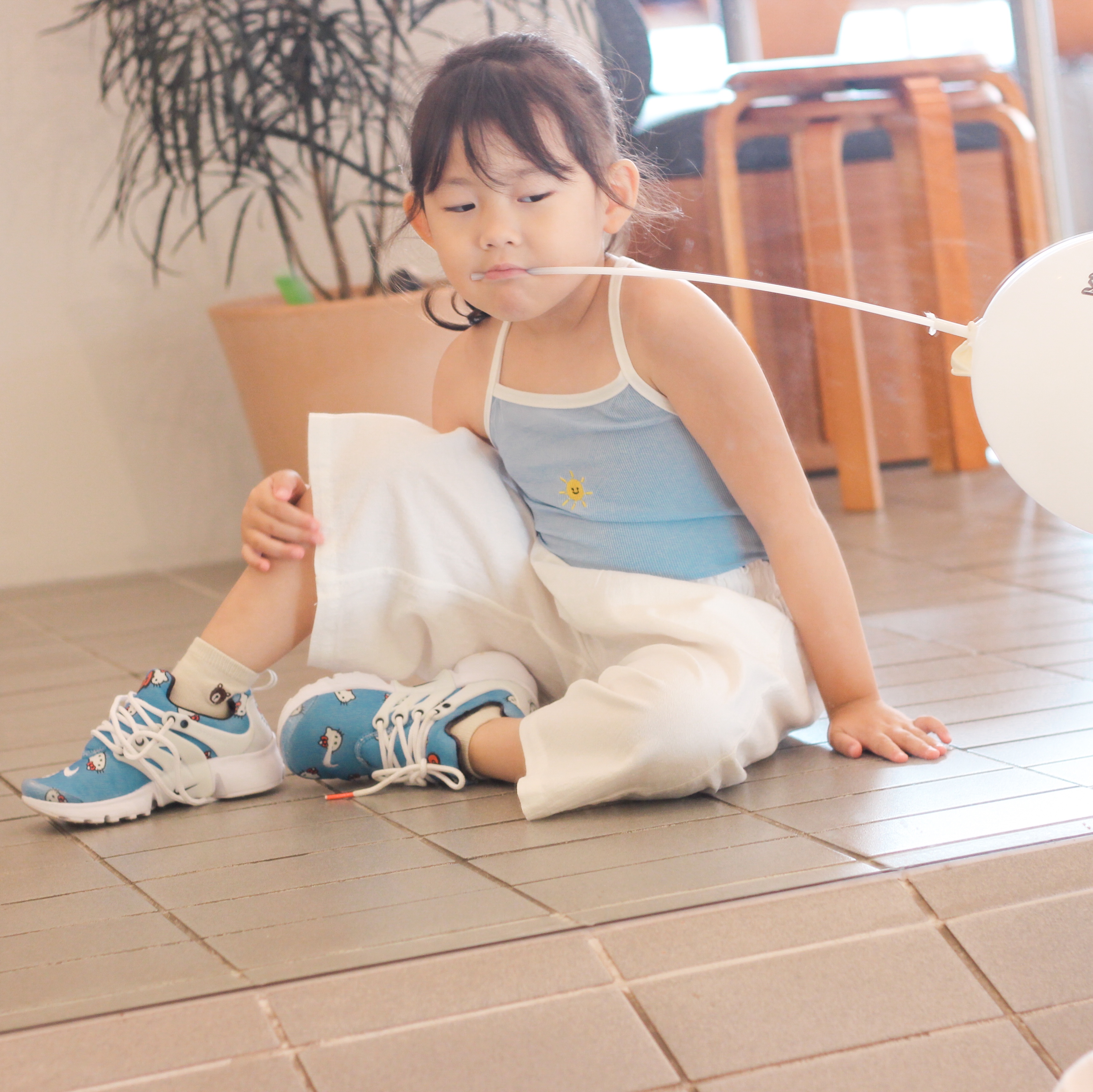 (PS) Nike x Hello Kitty Air Presto University Blue 착용 스타일 - 4