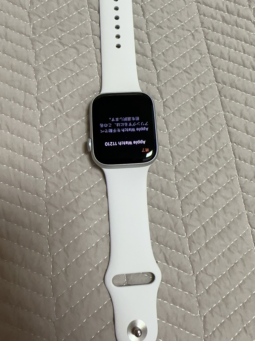 Apple Watch SE 44mm GPS Silver Aluminum Case with Sport Band White (Korean Ver.) 착용 스타일 - 4