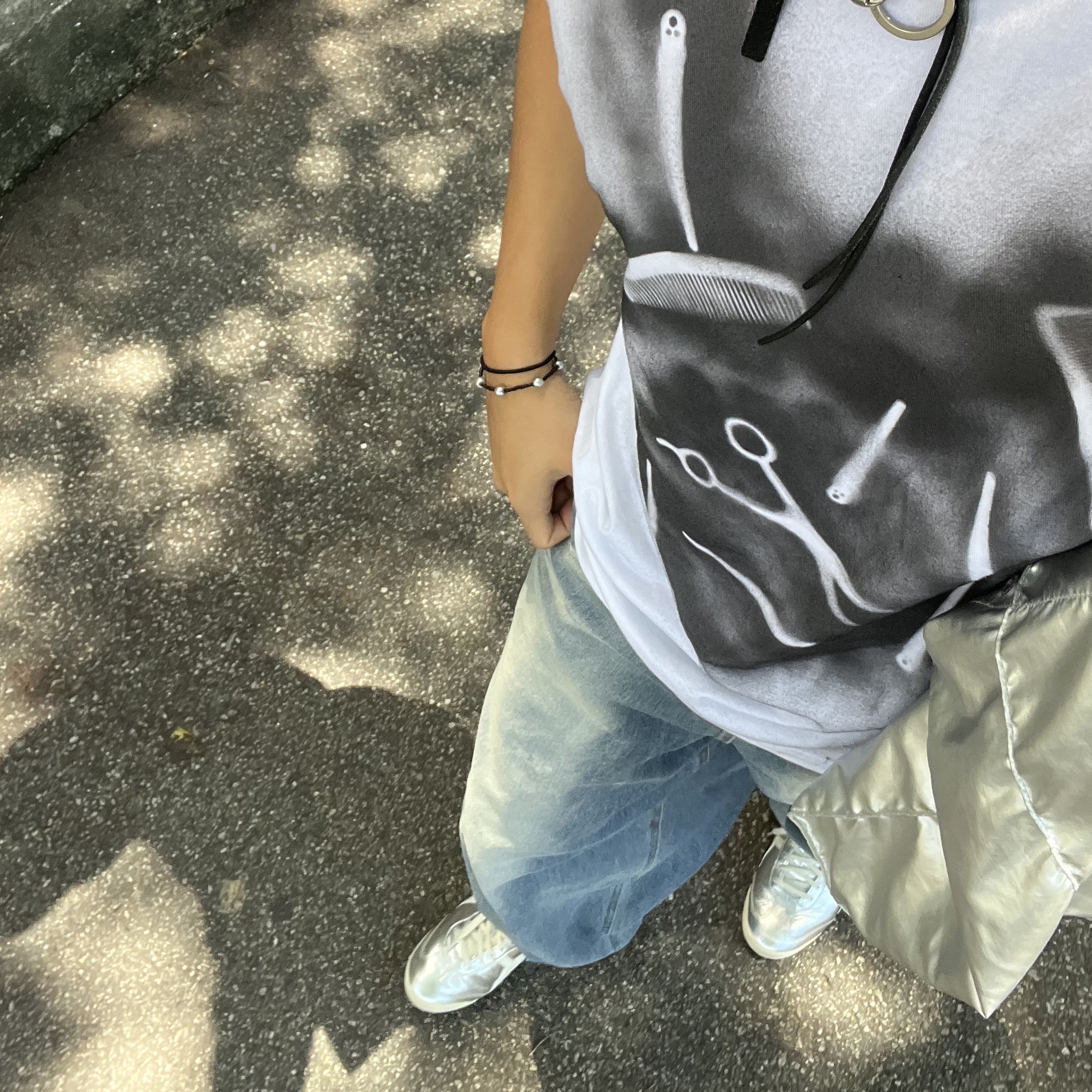 Onitsuka Tiger Mexico 66 SD Pure Silver 착용 스타일