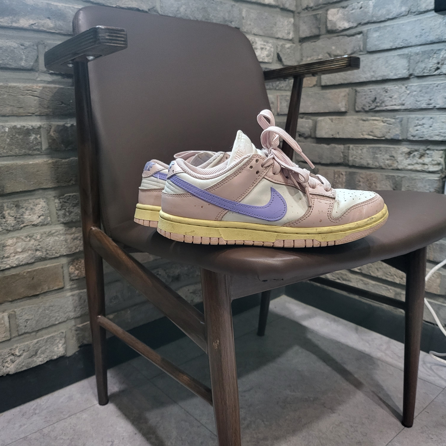 (W) Nike Dunk Low Pink Oxford 착용 스타일