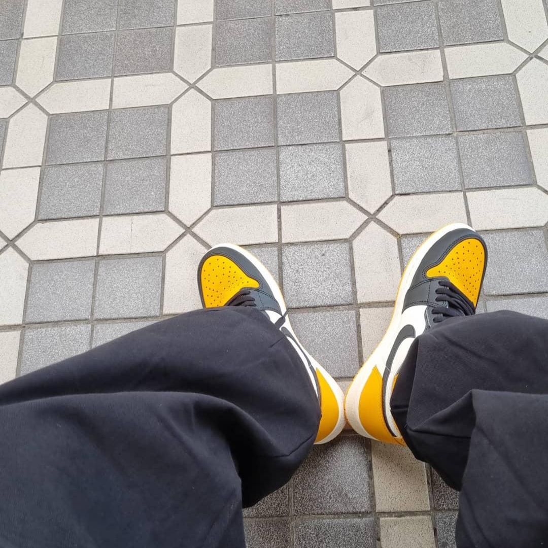 Jordan 1 Retro High OG Taxi 착용 스타일 - 1