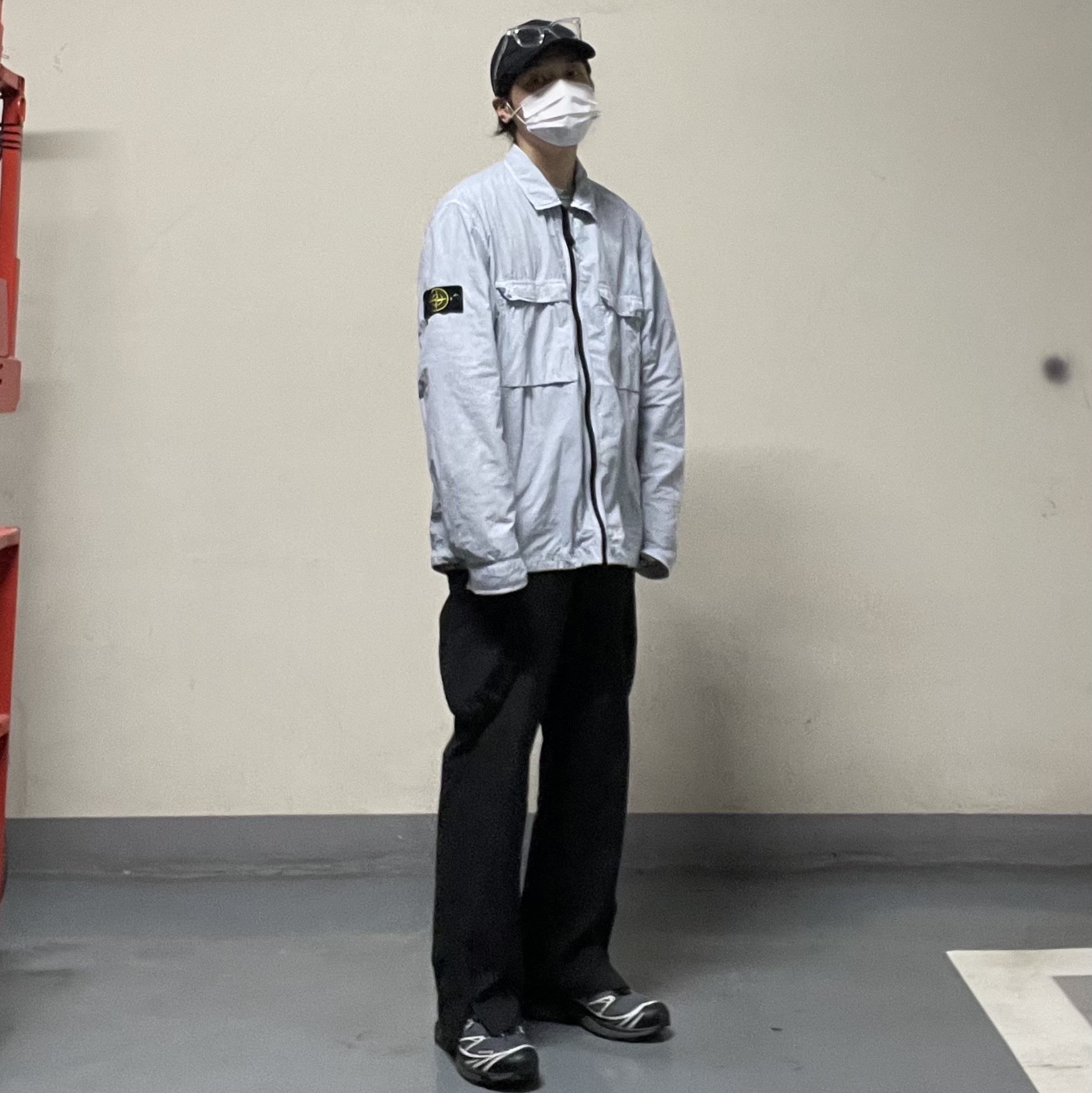 Salomon XT-6 Gore-Tex Black Ebony, Sansan Gear Cargo Pants Black - 23SS 착용 스타일 - 3