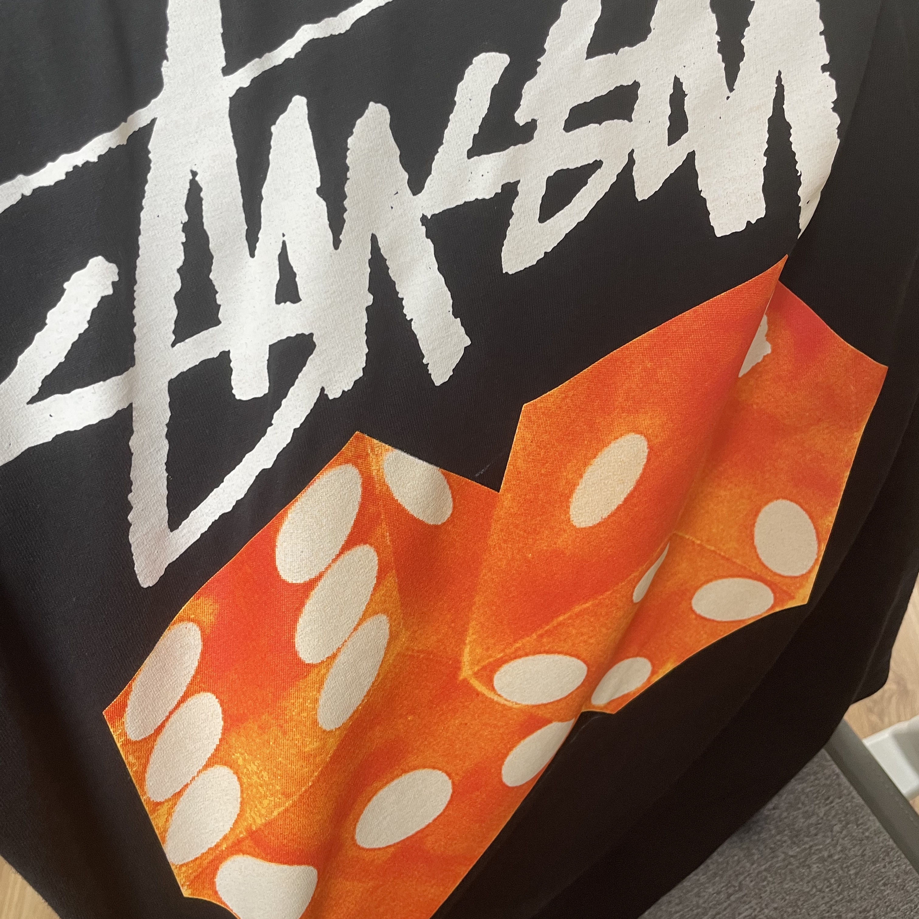 Stussy Diced Out T-Shirt Black 착용 스타일